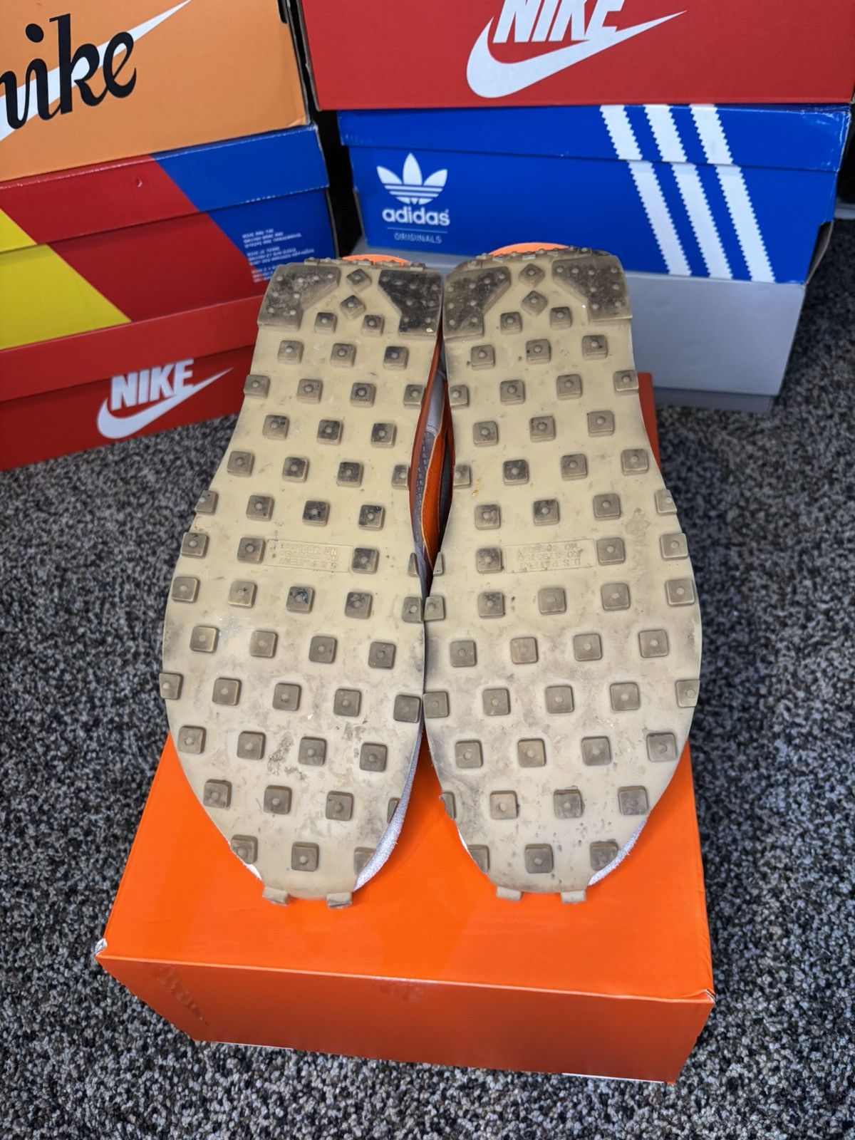 CLOT × Nike × Sacai Sacai X Clot X Nike LDWaffle ‘net orange’ Size US 11 / EU 44 - 9 Thumbnail