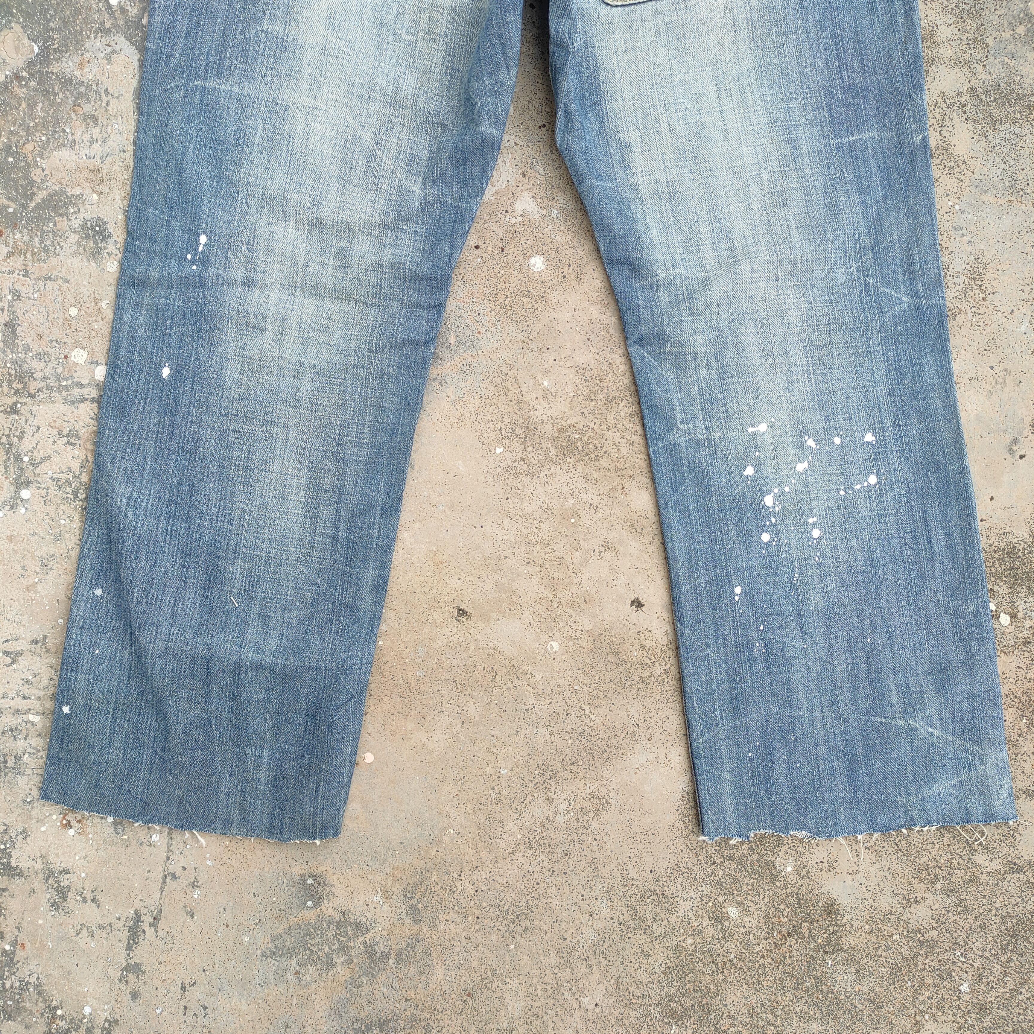 Japanese Brand VINTAGE DO DENIM DISTRESSED FADED JEANS DENIM PANTS Size US 34 / EU 50 - 9 Thumbnail