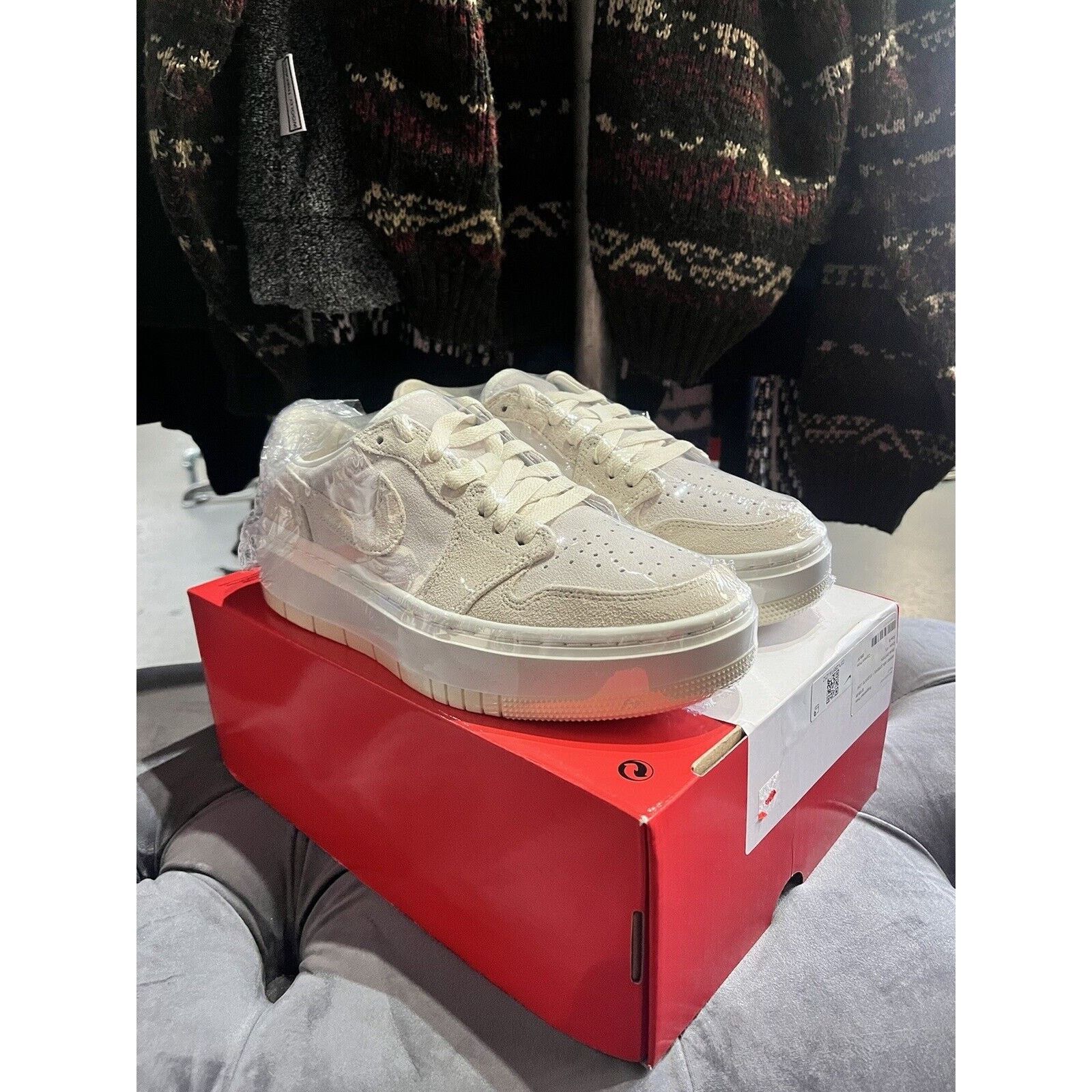 image of Nike Sail Coconut Milk Air Jordan 1 Elevate Low Size 8W Dh7004-101 Shoes in Pink, Women's