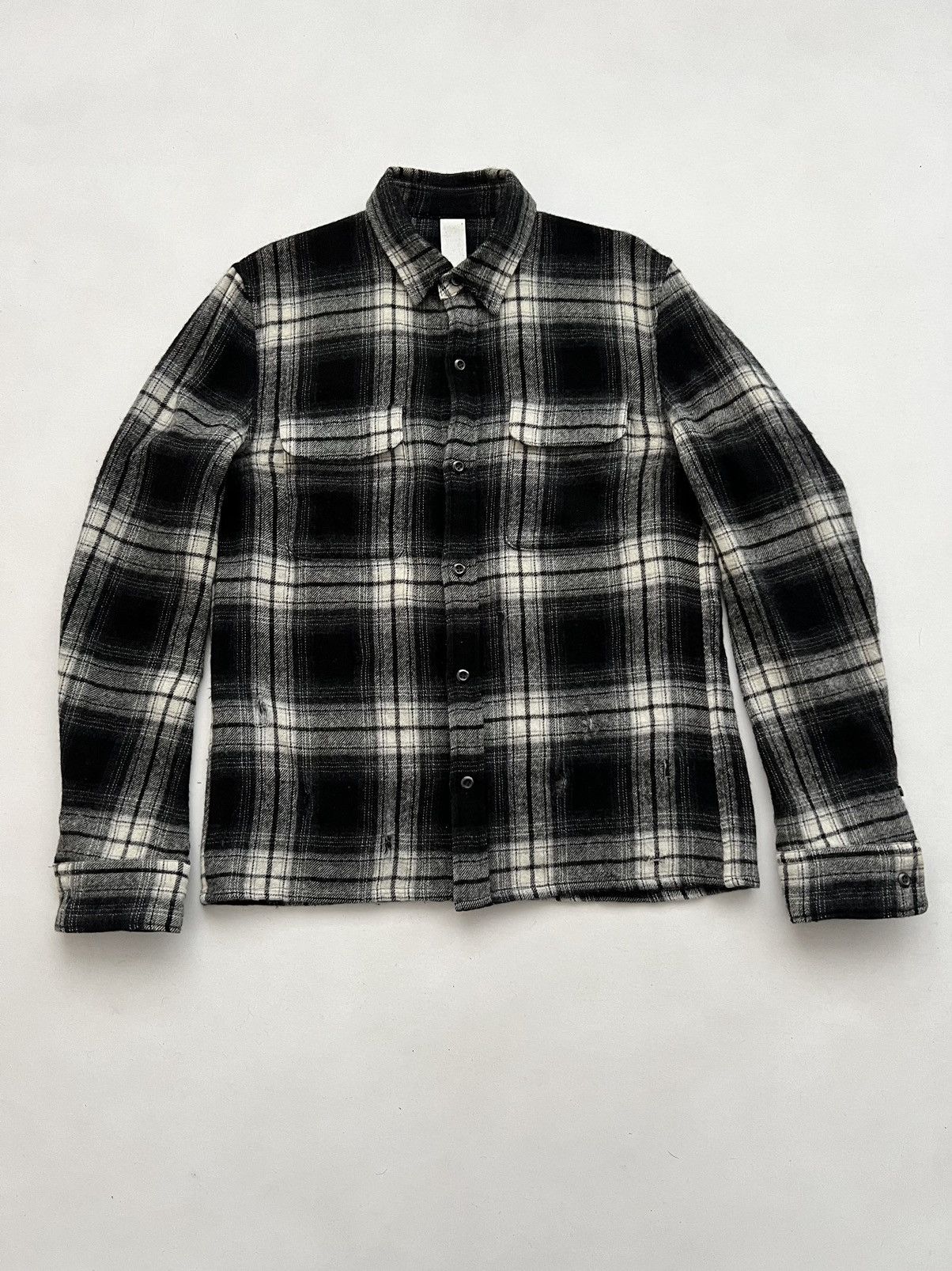 20471120 🔥SAMPLE Attachment Kazuyuki Kumagai Cashmere Grunge Shirt Size US S / EU 44-46 / 1 - 3 Thumbnail