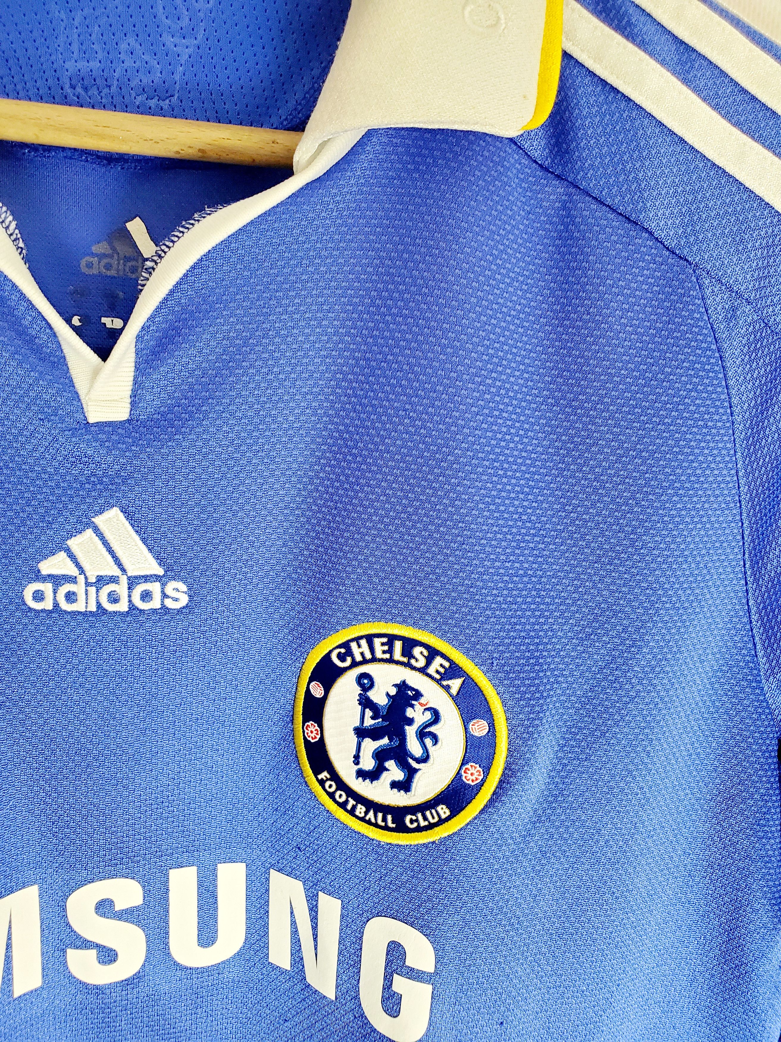Adidas × Chelsea Soccer 2008-09 Chelsea adidas Womens Home Shirt J.Cole #10 M Size M / US 6-8 / IT 42-44 - 3 Thumbnail