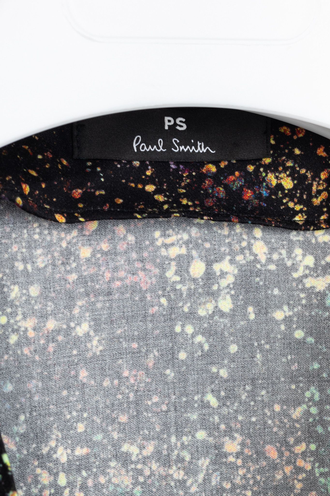 Paul Smith PS Paul Smith Black Paint-Splatter Button-Front Midi Dress Size S / US 4 / IT 40 - 4 Thumbnail