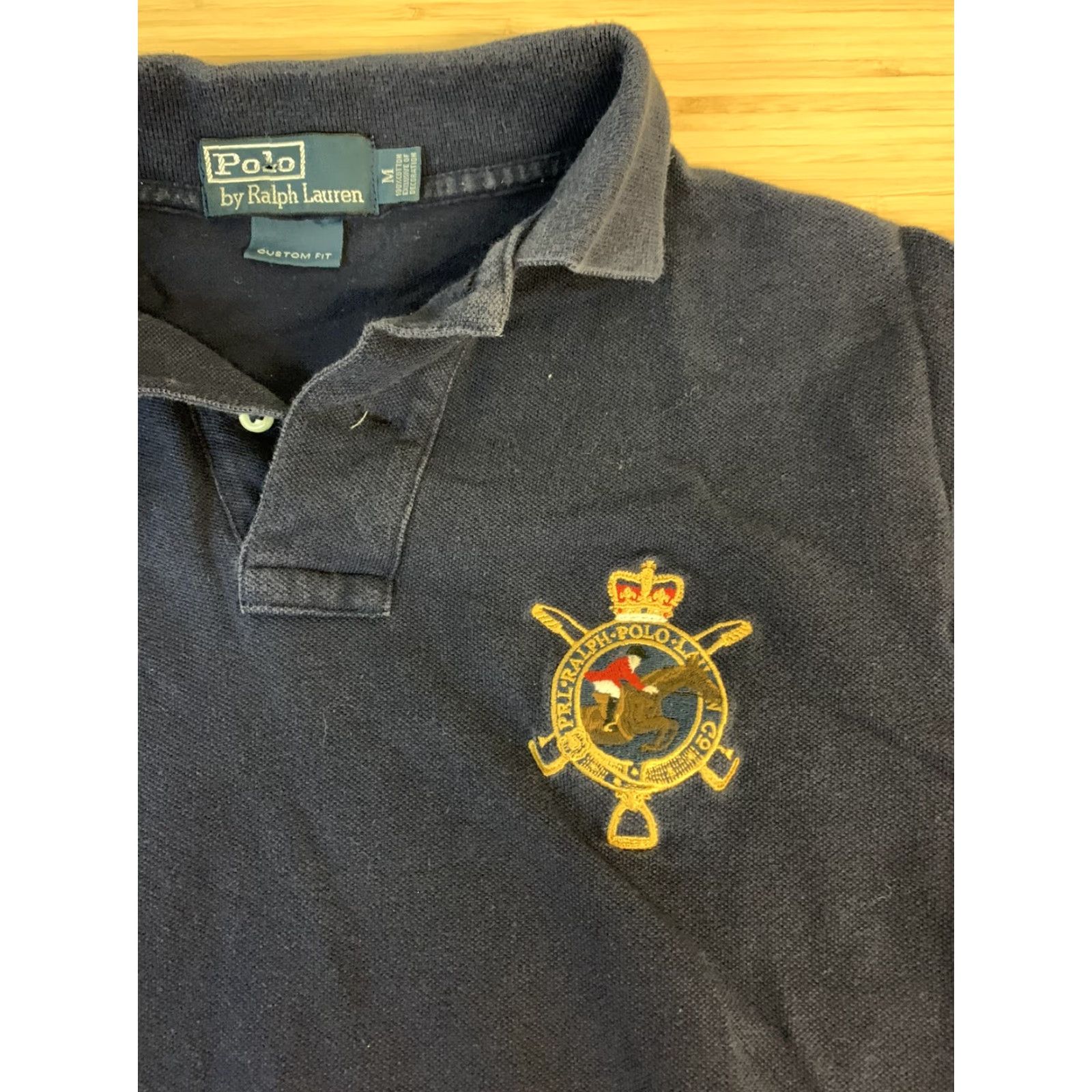 Polo Ralph Lauren Polo Ralph Lauren Shirt Adult M Blue Short Sleeve Solid Mens Size US M / EU 48-50 / 2 - 2 Thumbnail