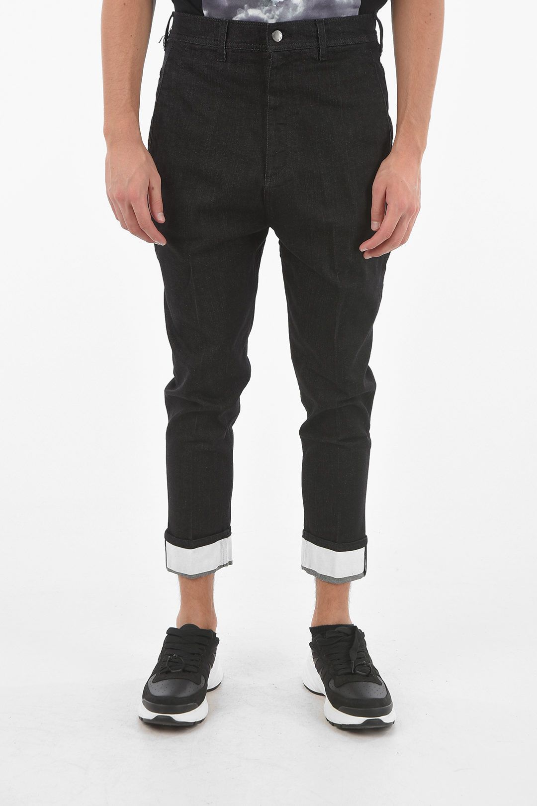 Image of Neil Barrett Og1Mm1223 Skinny Jean In Black, Men's (Size 31)