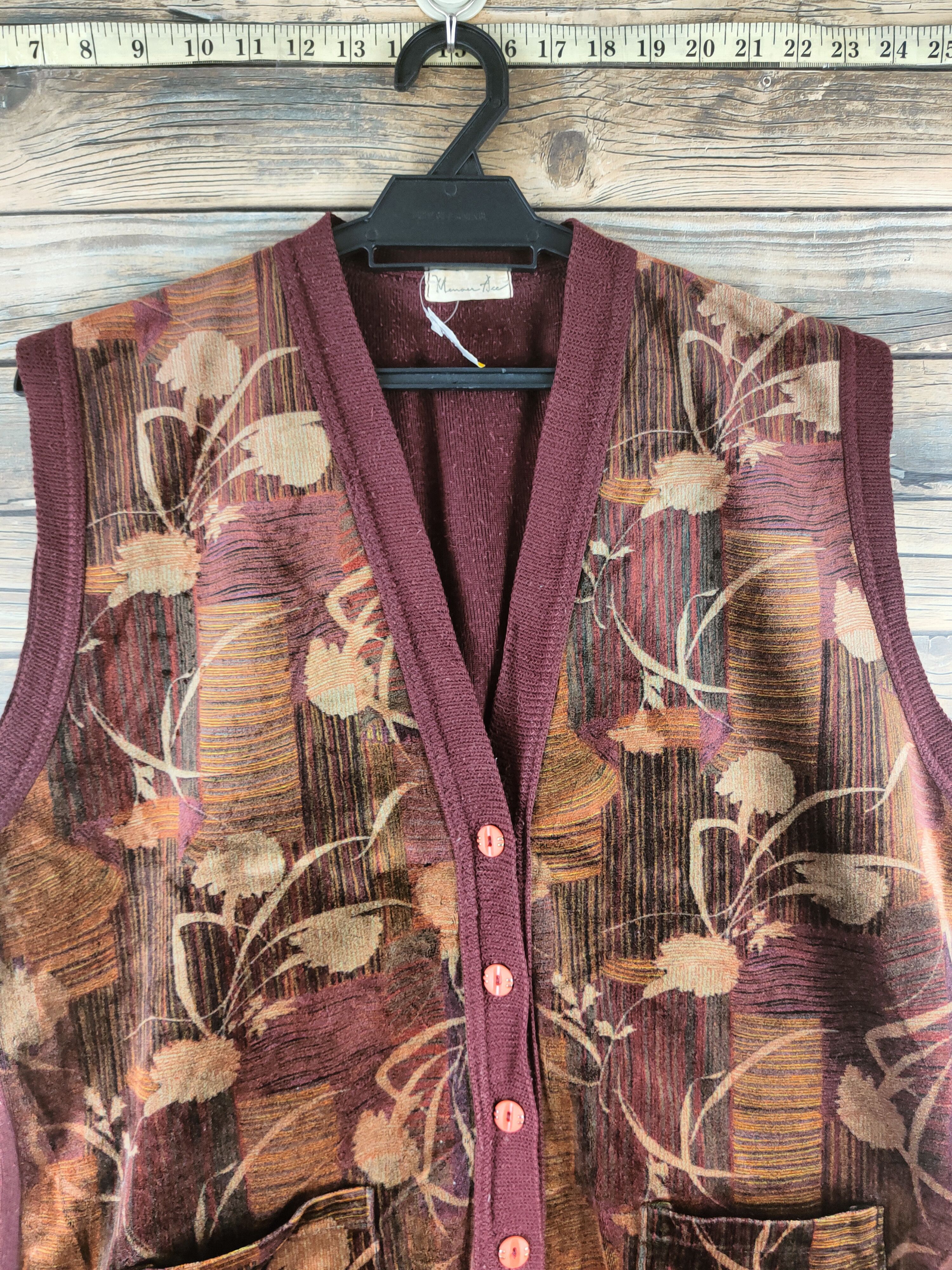Vintage DL Menau Ace vintage Brown Knitwear Vests #46-481 Size US L / EU 52-54 / 3 - 2 Thumbnail