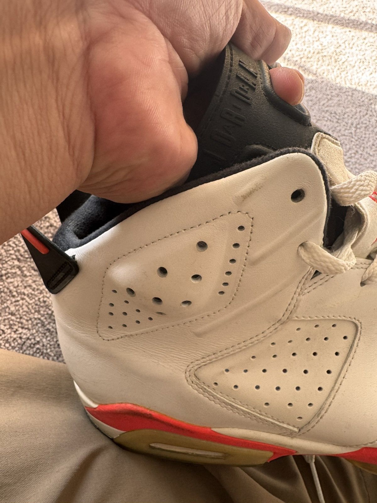 Jordan Brand × Nike Air Jordan 6 Retro 'White Infrared' 2014 Size US 12 / EU 45 - 9 Thumbnail
