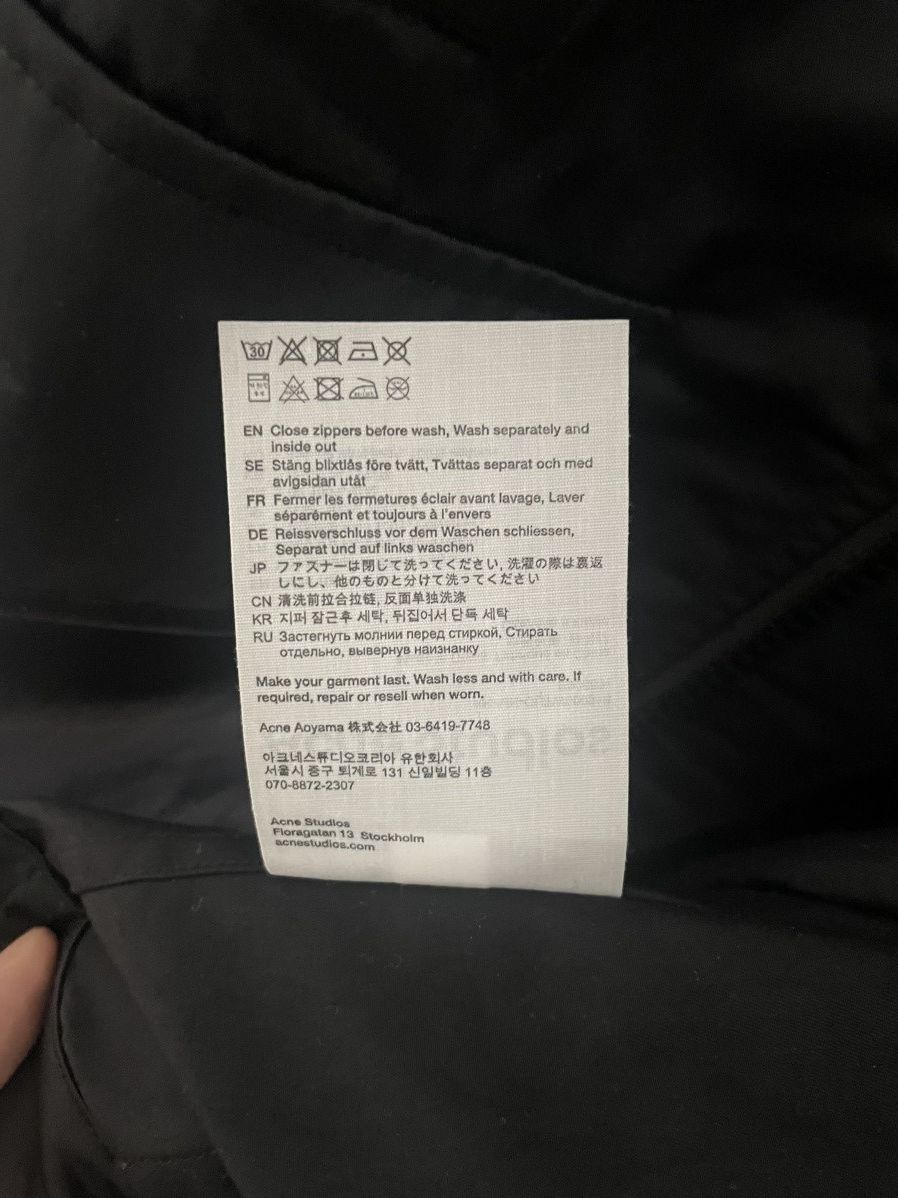 Acne Studios Acne Studios Black Nylon Jacket Size US S / EU 44-46 / 1 - 9 Thumbnail