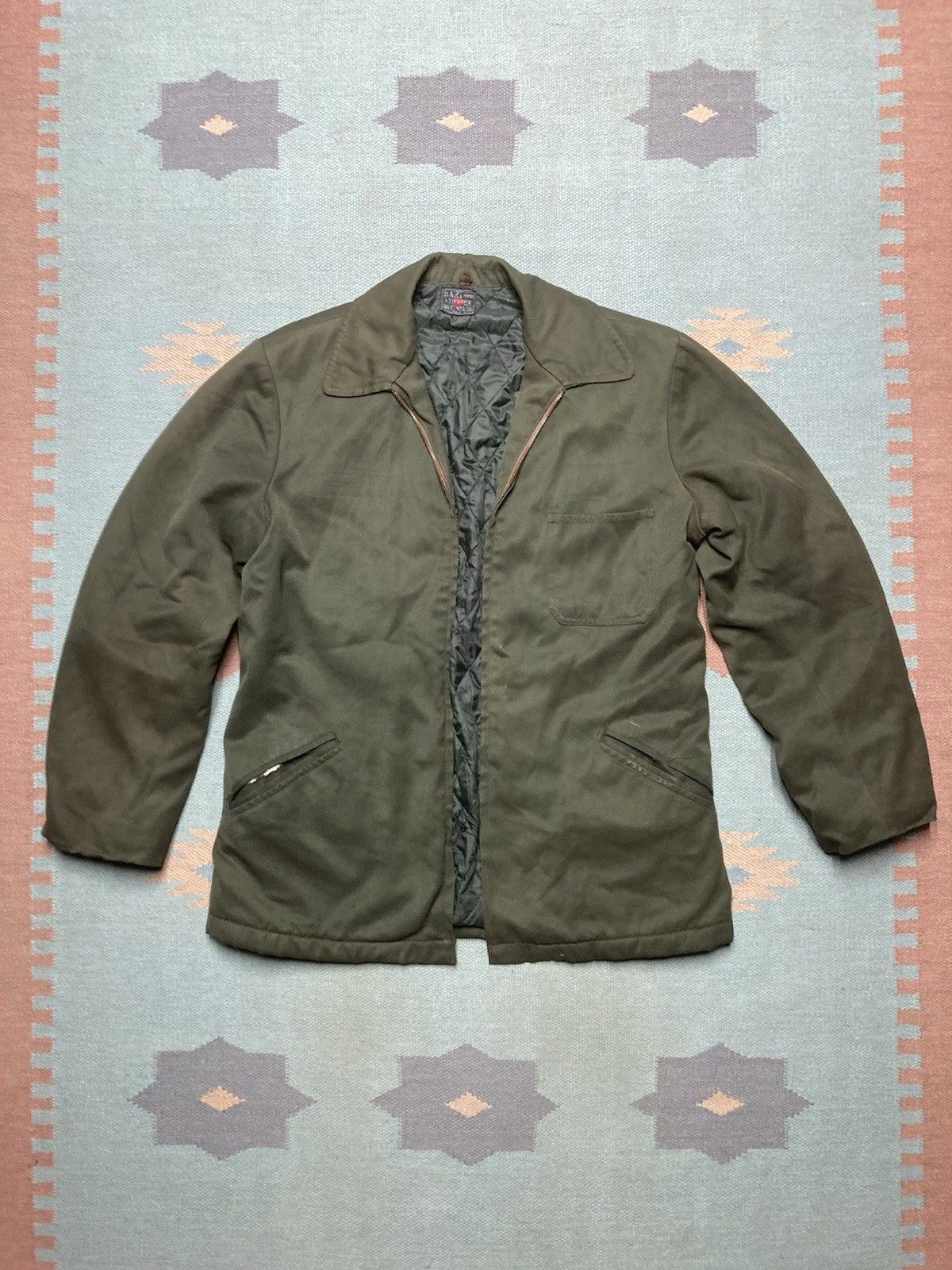 Vintage 50s 3 pocket work jacket Hart Uniforms AS IS BROKEN ZIP larg Size US L / EU 52-54 / 3 - 1 Thumbnail