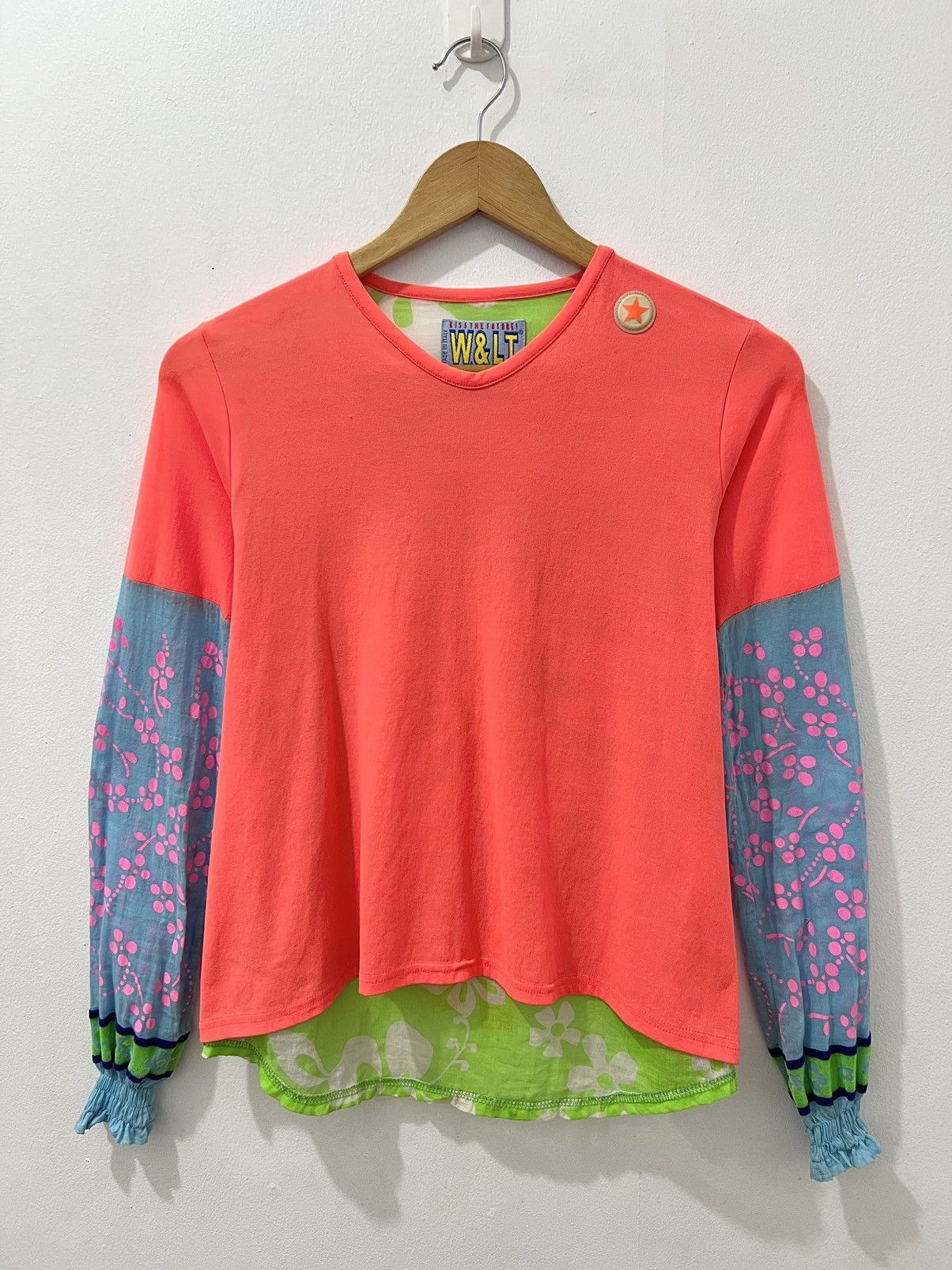 Walter Van Beirendonck 1997 Walter Van Beirendonck - Floral Tie Long Sleeve Size S / US 4 / IT 40 - 1 Thumbnail