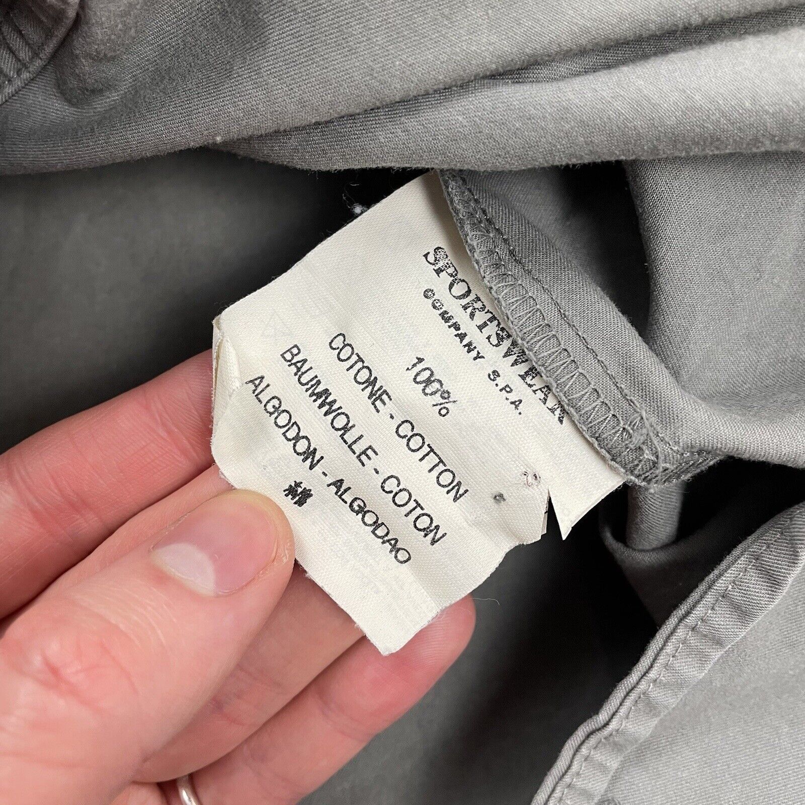 Stone Island Vintage Stone Island Button Down Shirt 2000 Men's Grey L Size US L / EU 52-54 / 3 - 6 Thumbnail