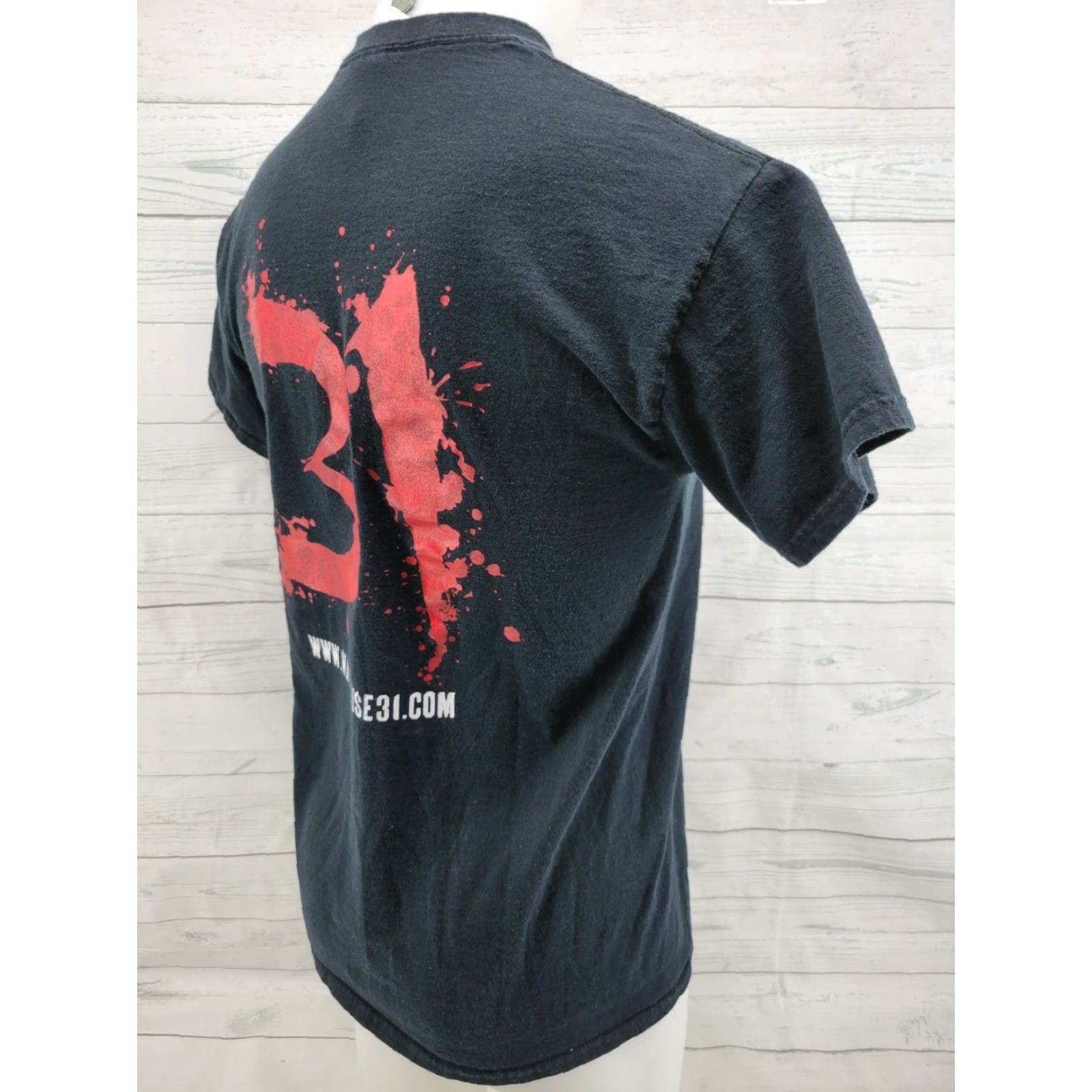 Gildan Haunted House Warehouse 31 Shirt Medium Black Mens T-Shirt Cotton Short Sleeve Gildan Regular Fit Size M Size US M / EU 48-50 / 2 - 5 Thumbnail