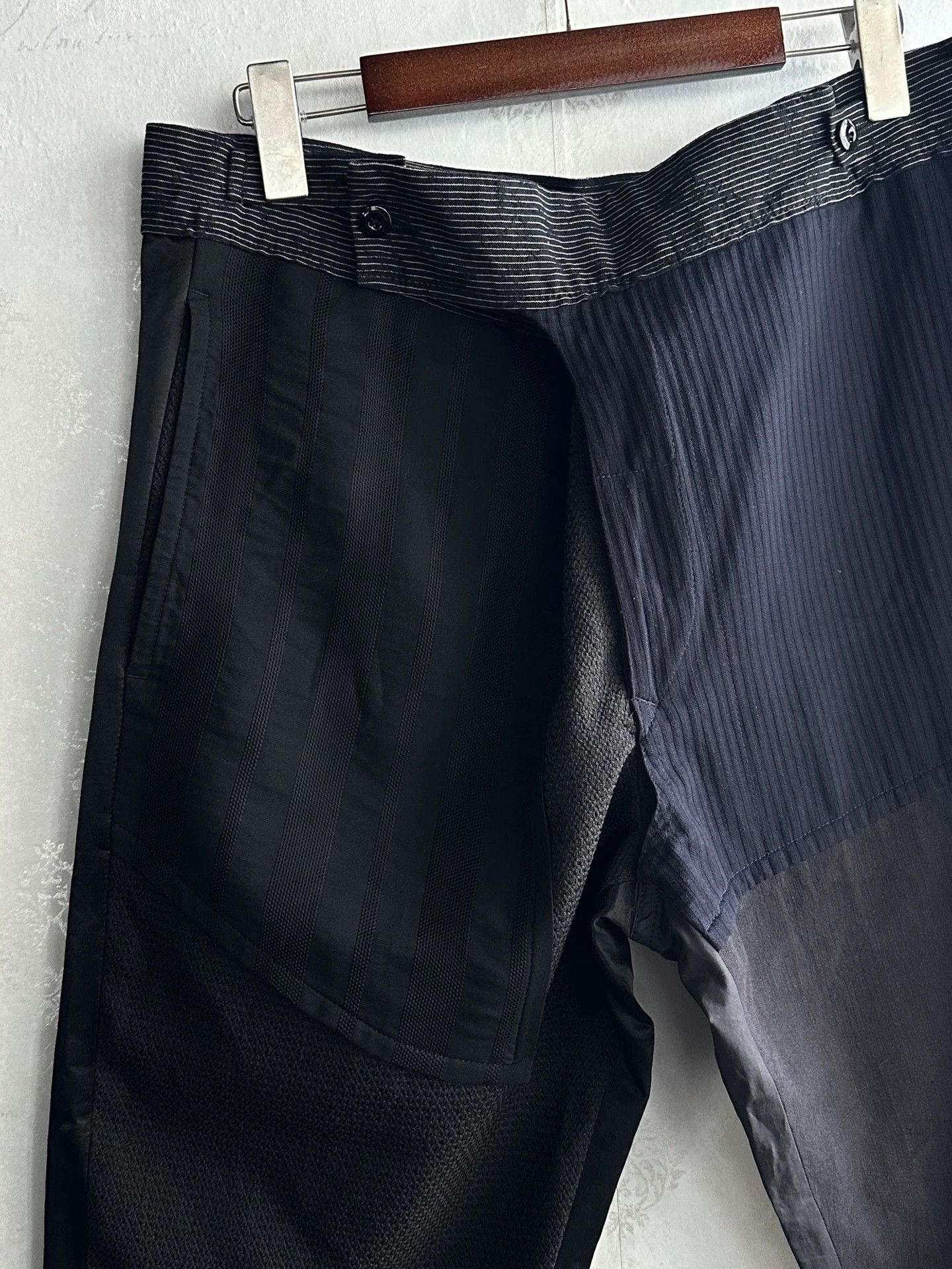 Ann Demeulemeester Ann Demeulemeester Multi-Material Patchwork Trousers Size US 38 / EU 54 - 3 Thumbnail