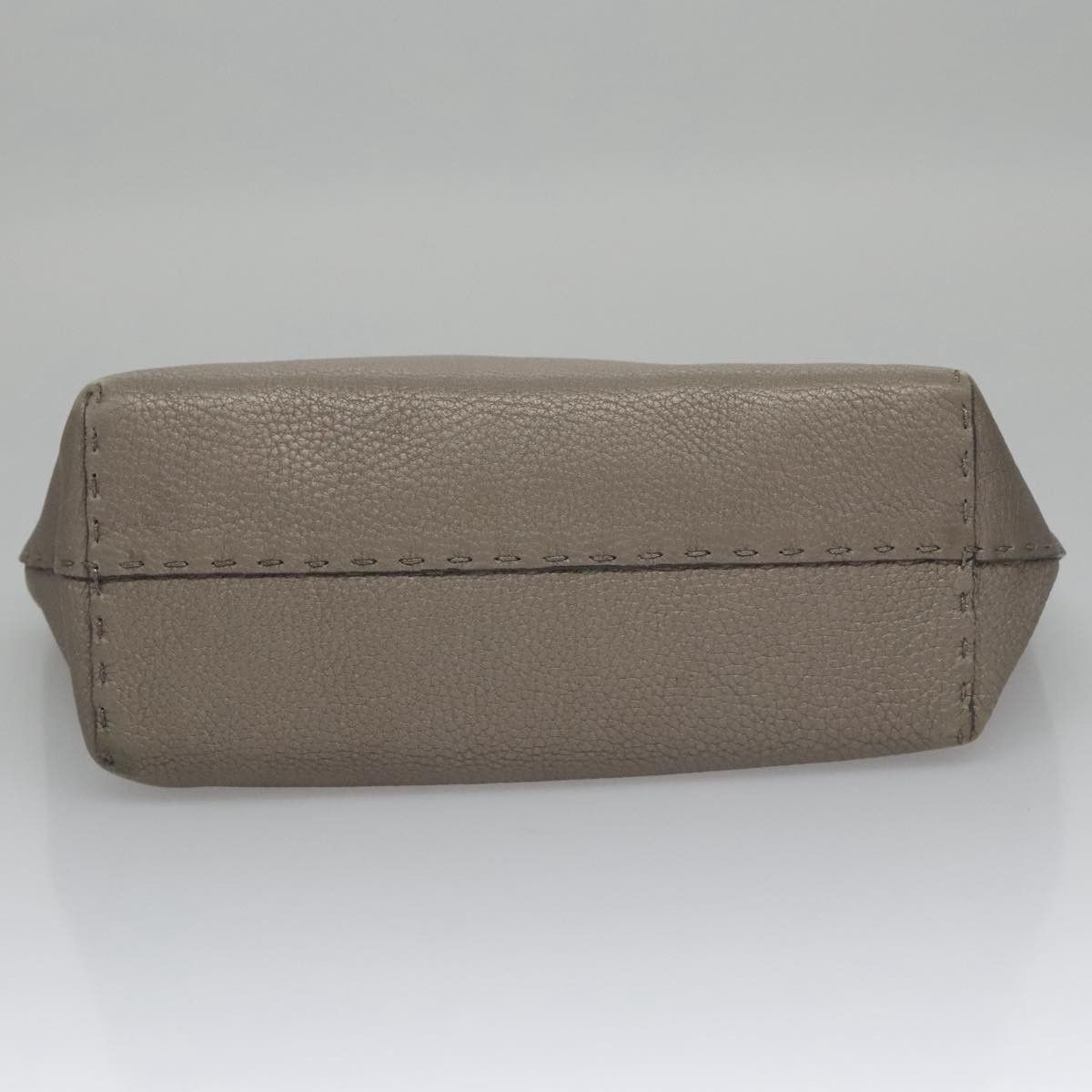 Fendi FENDI Celeria Hand Bag Leather Silver Size ONE SIZE - 9 Thumbnail