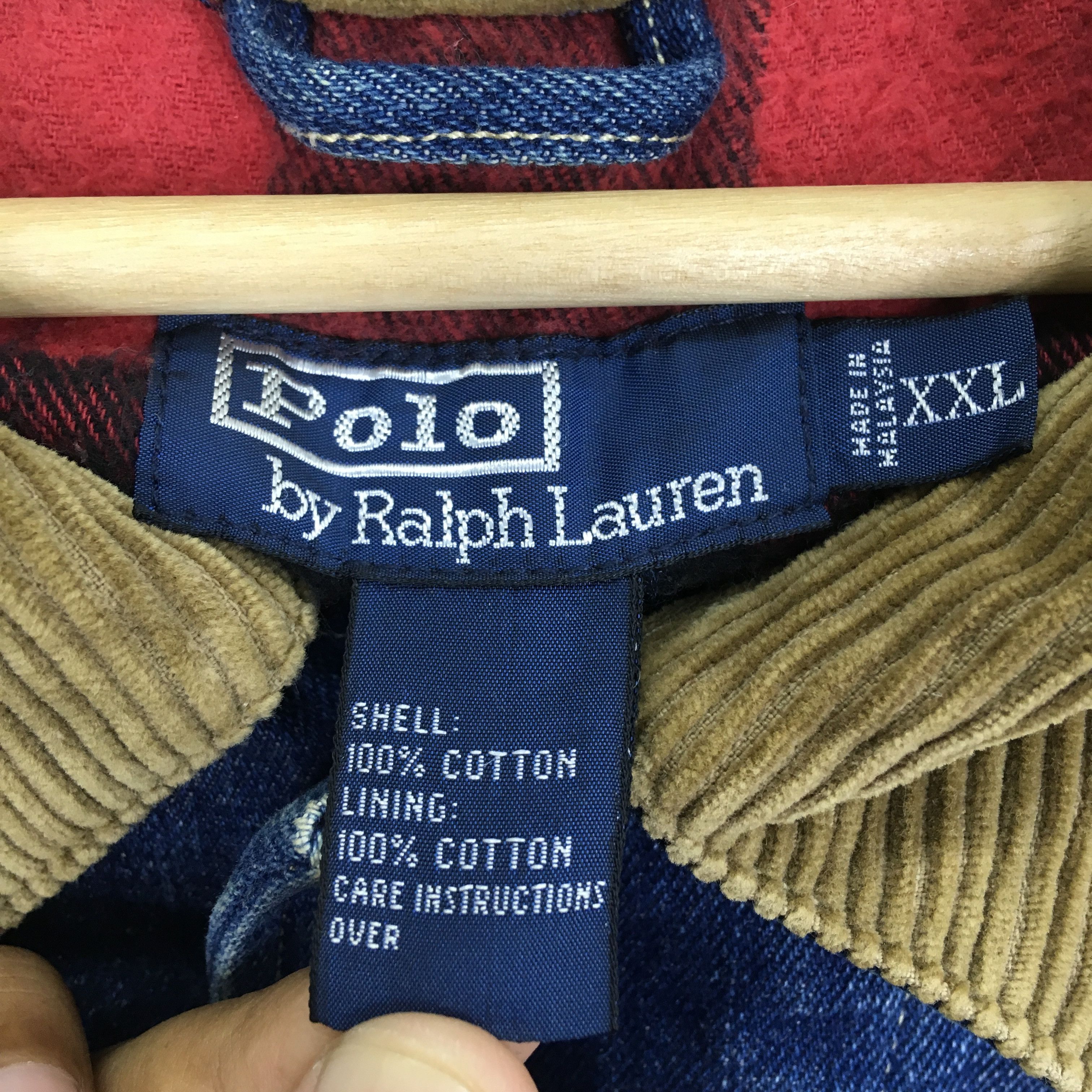 Polo Ralph Lauren × Vintage Vintage 90's Polo Ralph Lauren Denim Jacket Workwear Size US XXL / EU 58 / 5 - 10 Thumbnail
