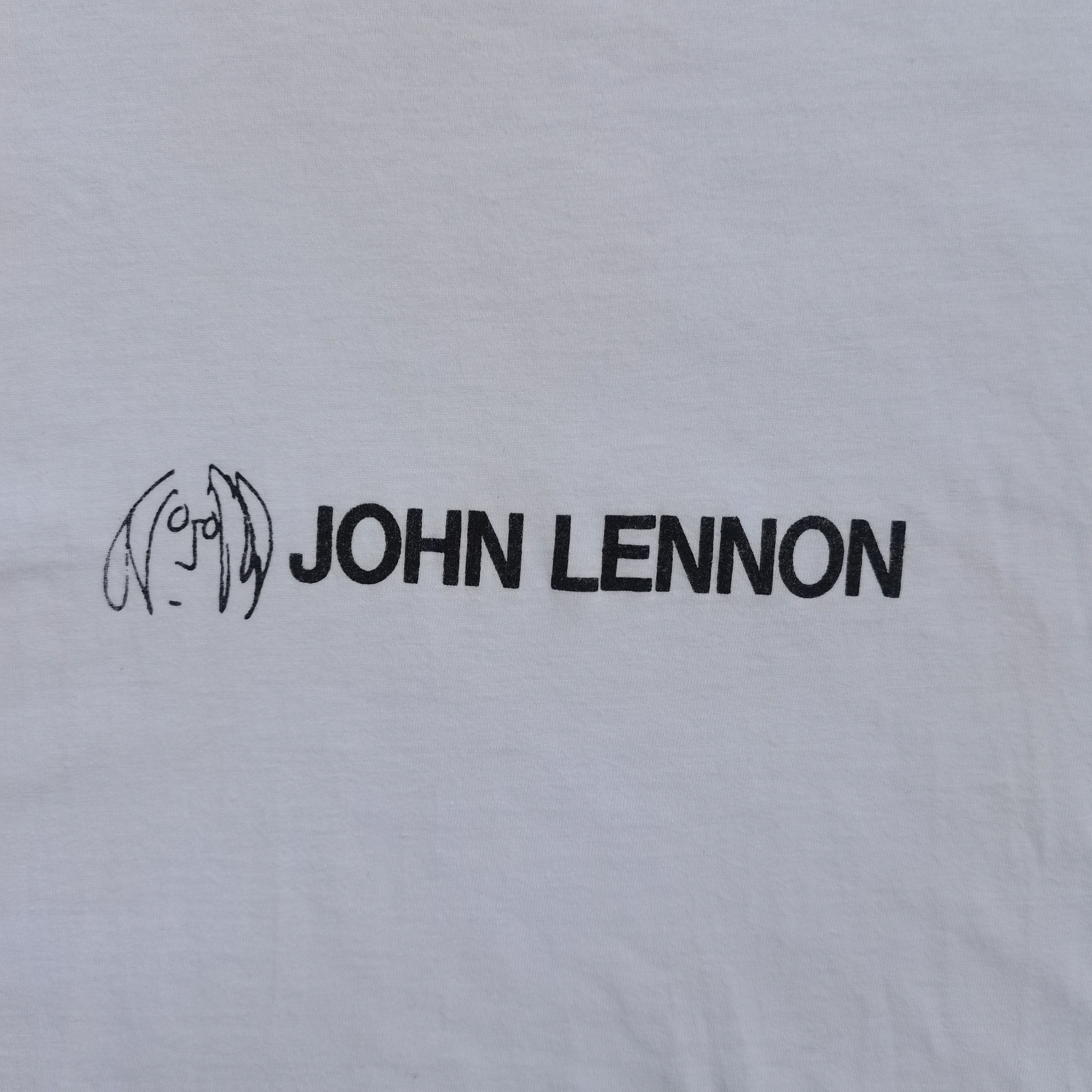 Band Tees Vintage 90s JOHN LENNON Graphic White Tee Size US M / EU 48-50 / 2 - 2 Thumbnail