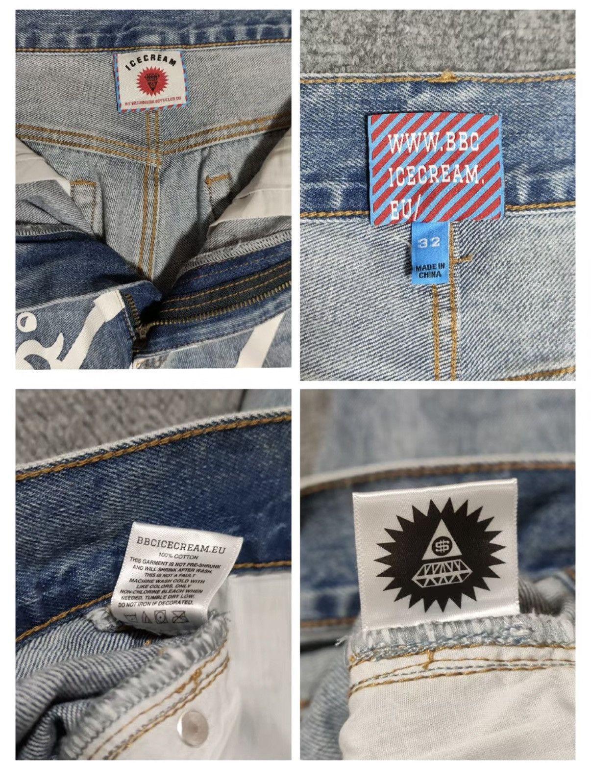 Billionaire Boys Club Flying Dog Print Washed Jeans Billionaire Boys Club Size US 32 / EU 48 - 6 Thumbnail