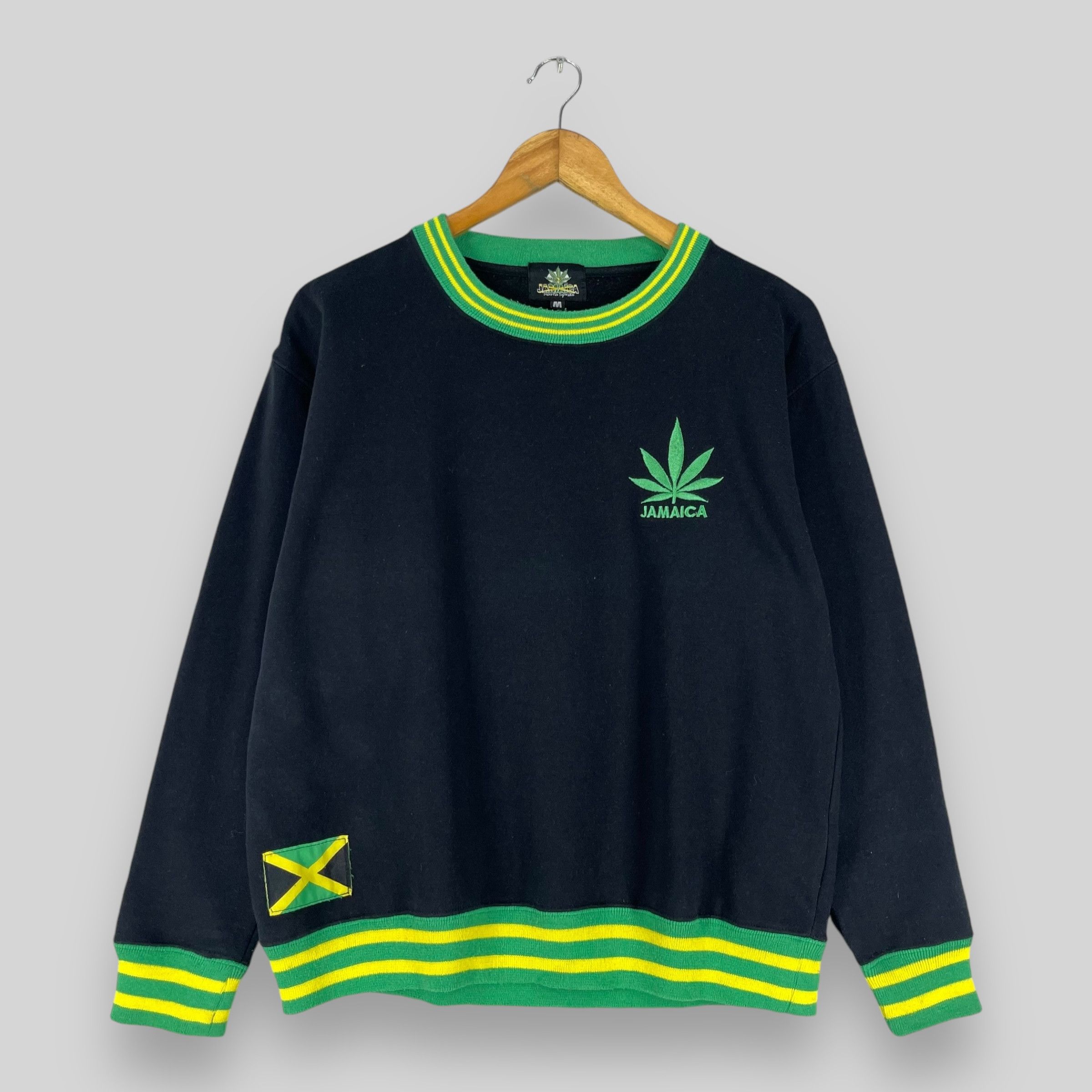 Bob Marley Vintage 90's JAMAICA Crewneck Big Logo Rasta Sweatshirt Size M / US 6-8 / IT 42-44 - 6 Thumbnail