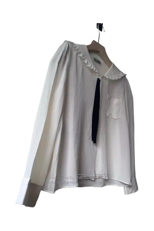 Miu Miu Miu Miu Cream Silk Embroidered Long Sleeve Cardigan . Size L / US 10 / IT 46 - 3 Thumbnail