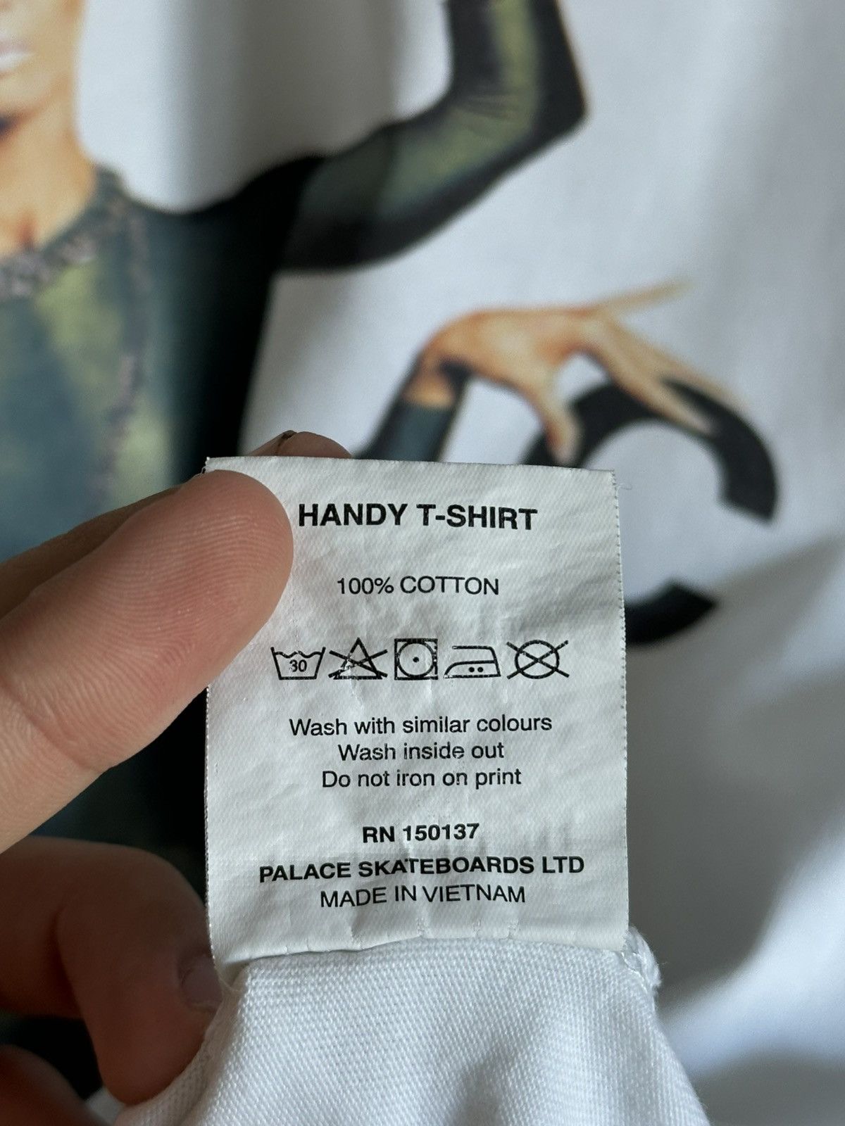 Palace Palace Skateboarding Handy Graphic Print White T-Shirt Sz S Size US S / EU 44-46 / 1 - 8 Thumbnail