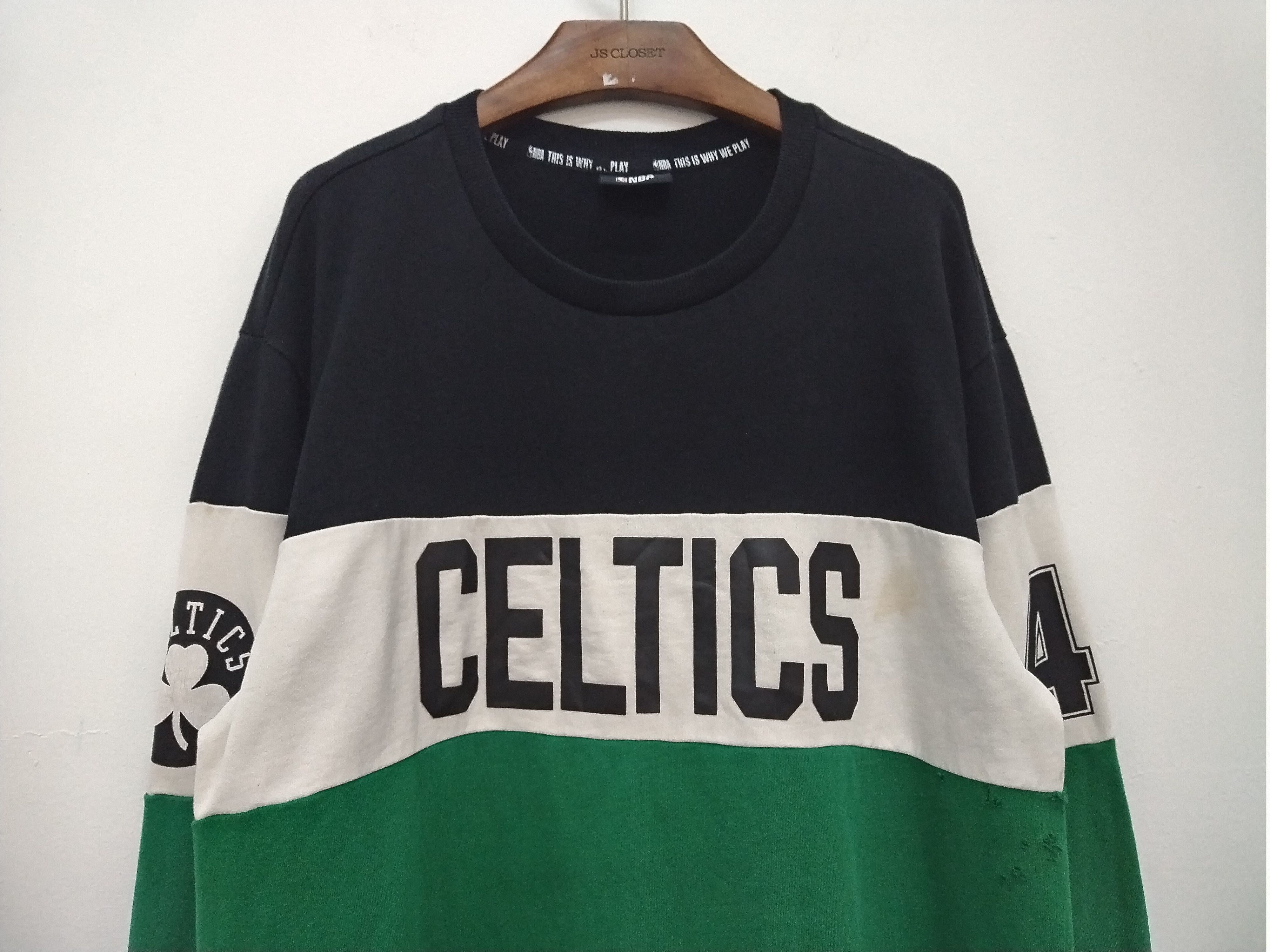 NBA × Vintage XL NBA celtics nice design distressed Sweatshirt Size US XL / EU 56 / 4 - 7 Thumbnail