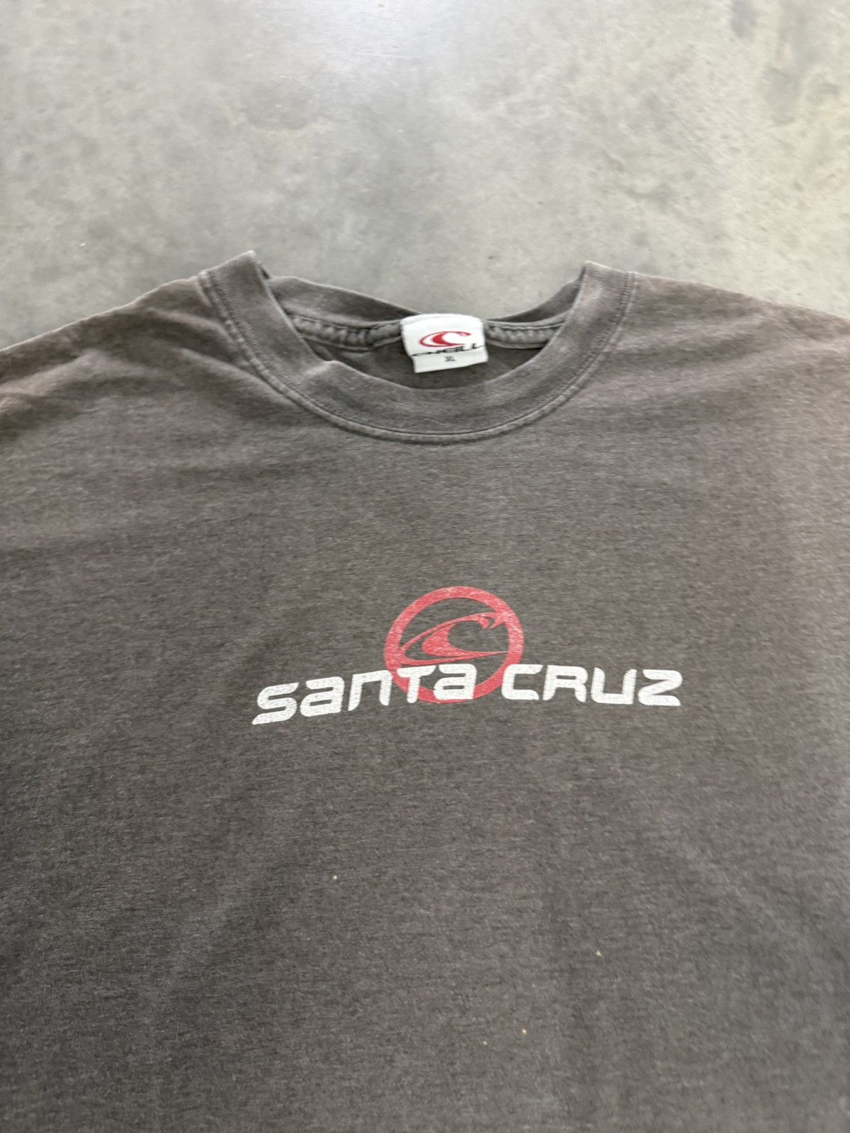 O'Neill O'neill Santa Cruz Surf Faded T Shirt Vintage Y2K 2000s Grey Size US XL / EU 56 / 4 - 2 Thumbnail
