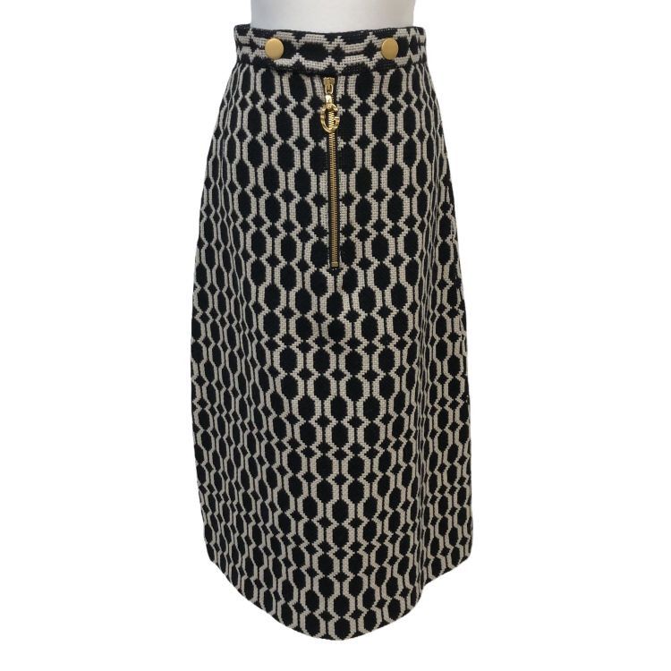 Gucci Gucci Patterned Wool Midi Skirt Size 36 Size 25" / US 0 / IT 36 - 1 Thumbnail
