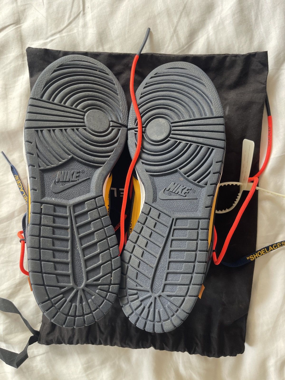Nike × Off-White Off white Nike Dunk University Gold Size US 9.5 / EU 42-43 - 6 Thumbnail