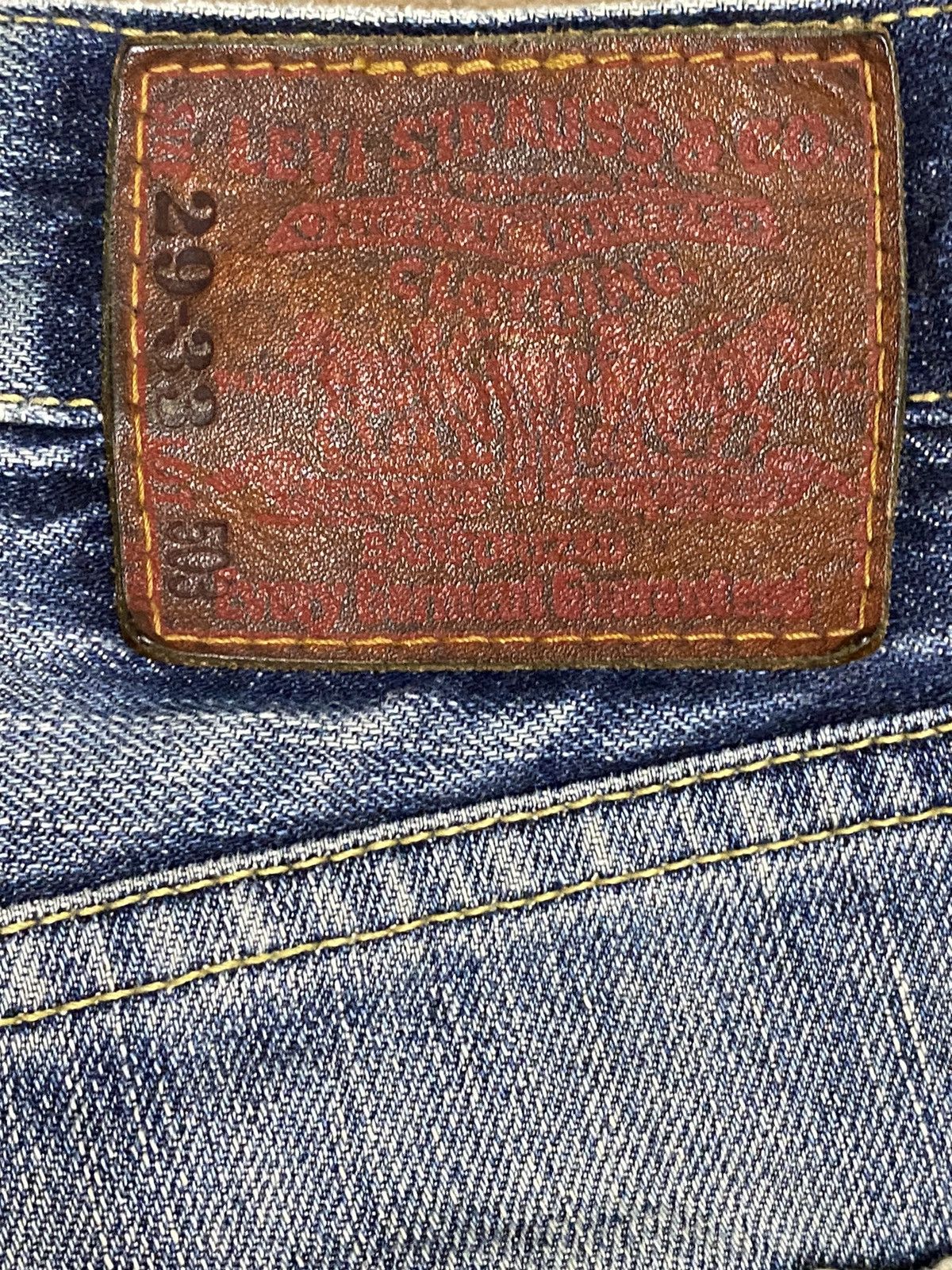Levi's Vintage Clothing Vintage Levis 503 Blue Wash Trash Distressed Jeans Size US 30 / EU 46 - 15 Thumbnail