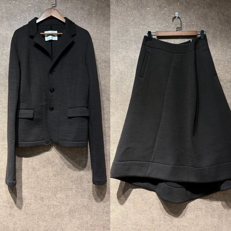 Jil Sander Jil Sander Wool suit set with blazer and skirt Size 27" / US 4 / IT 40 - 1 Thumbnail