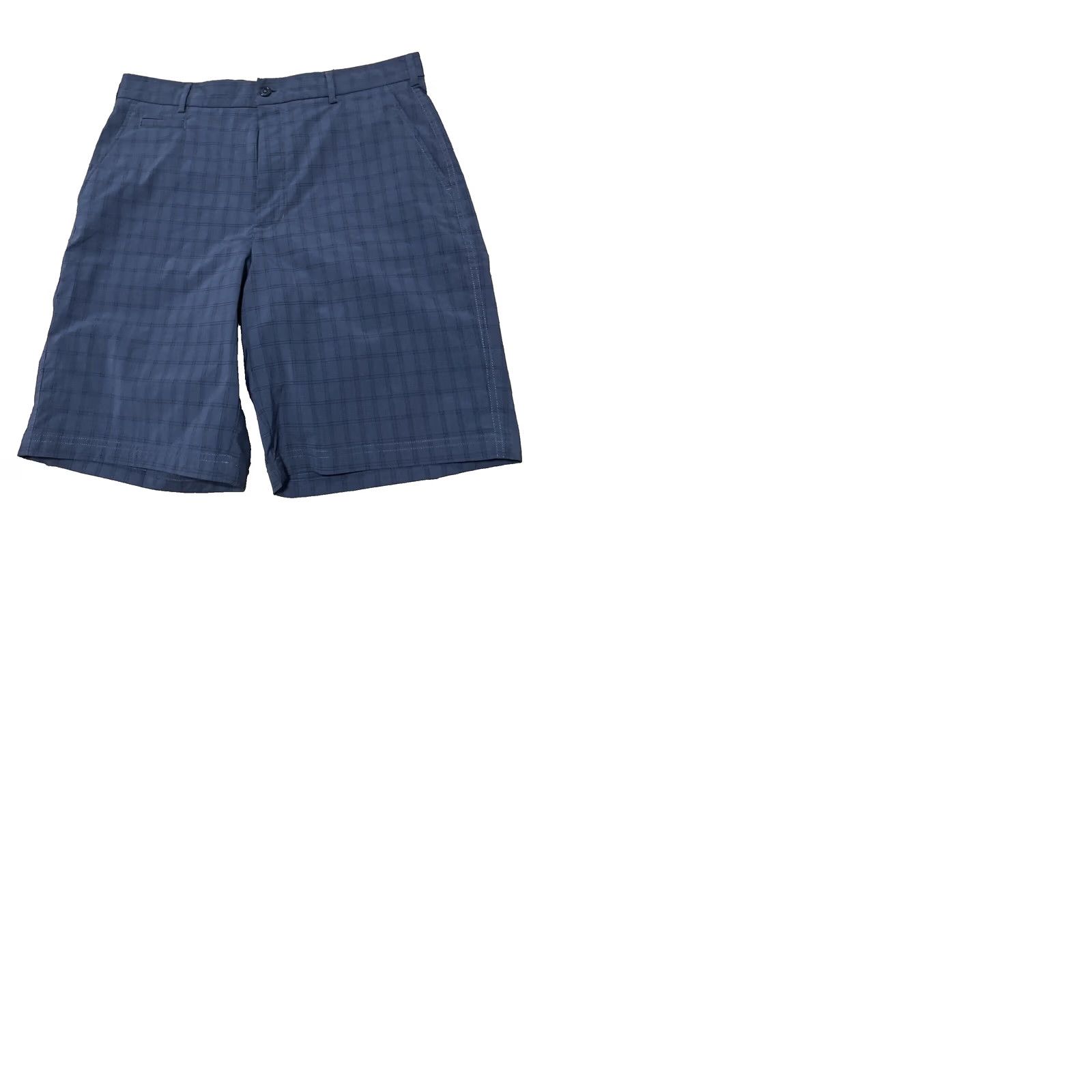 Vintage Pebble Beach Plaid Golf Shorts Men 34 Performance Charcoal Gray Active Flat 10" Size US 34 / EU 50 - 11 Thumbnail