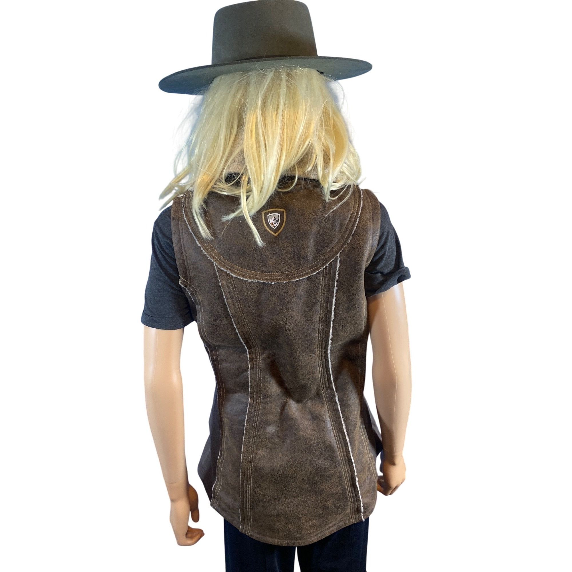 Kuhl NWT KUHL Womens Dani Sherpa Vest Italian Faux Leather Shearl Size S / US 4 / IT 40 - 10 Thumbnail