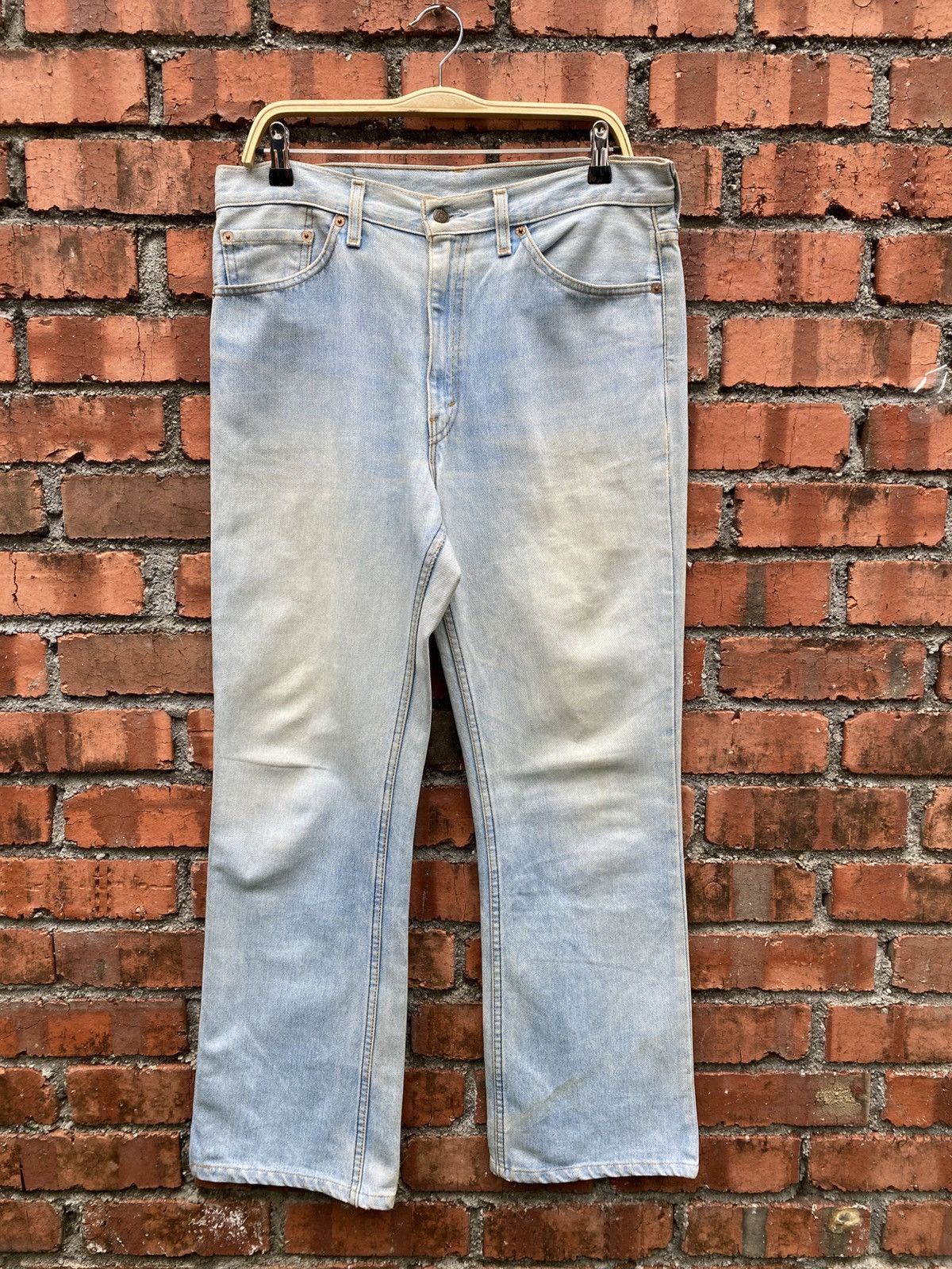 Levi's Vintage Clothing W35x31 Vintage levi's 517 flare bellbottom made in USA faded Size US 35 - 1 Thumbnail