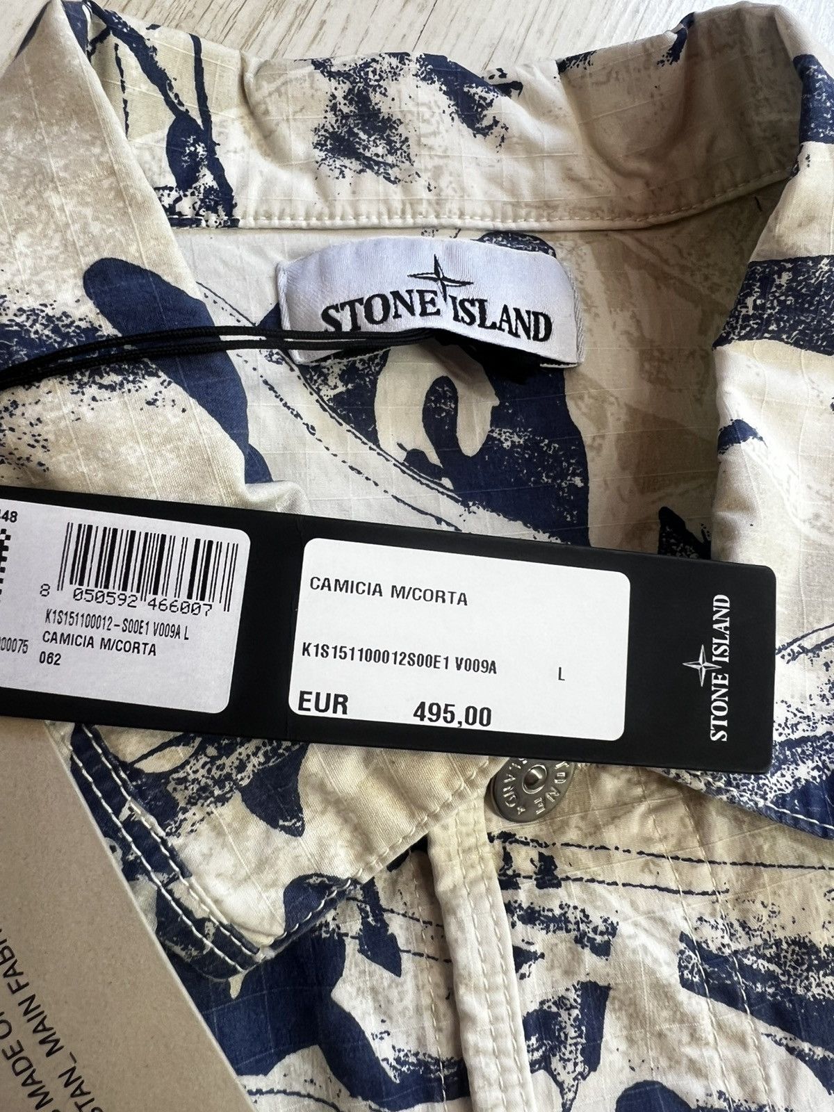 Stone Island Stone Island Desert Camouflage Cotton-Blend Shirt – Size L Size US L / EU 52-54 / 3 - 10 Thumbnail