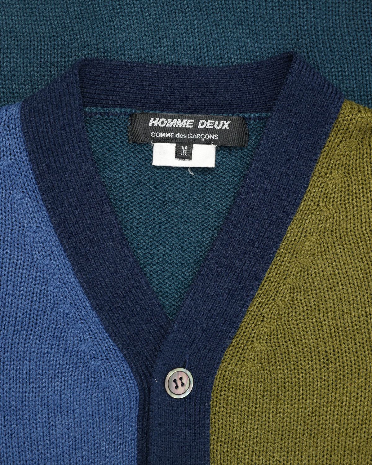 Comme des Garcons Homme Homme Deux colorblock knit cardigan from the AD2014 Size US M / EU 48-50 / 2 - 3 Thumbnail