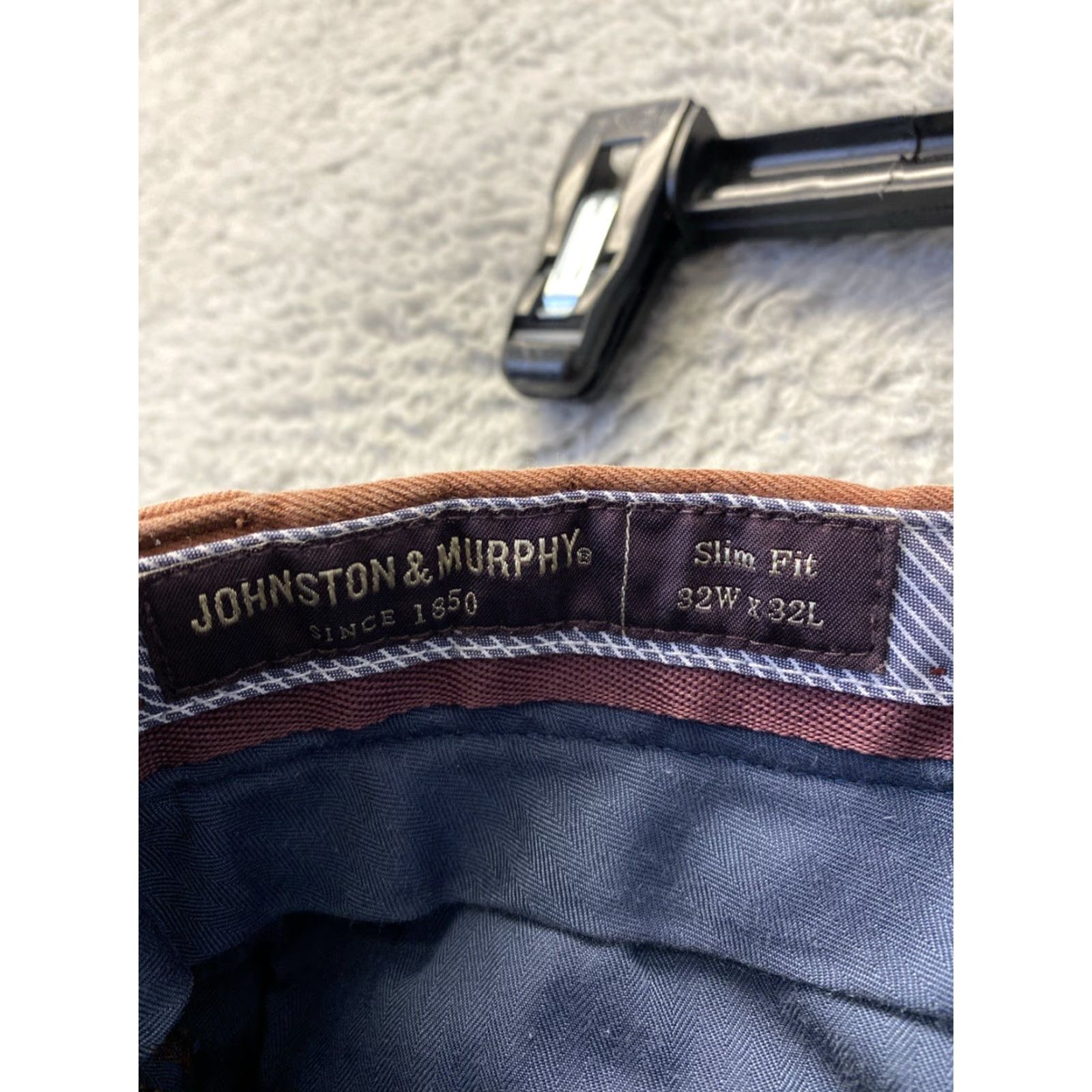 Vintage Johnson And Murphy Chino Pants Men 32x32 Brown Regular Fit Pants Size US 32 / EU 48 - 7 Thumbnail