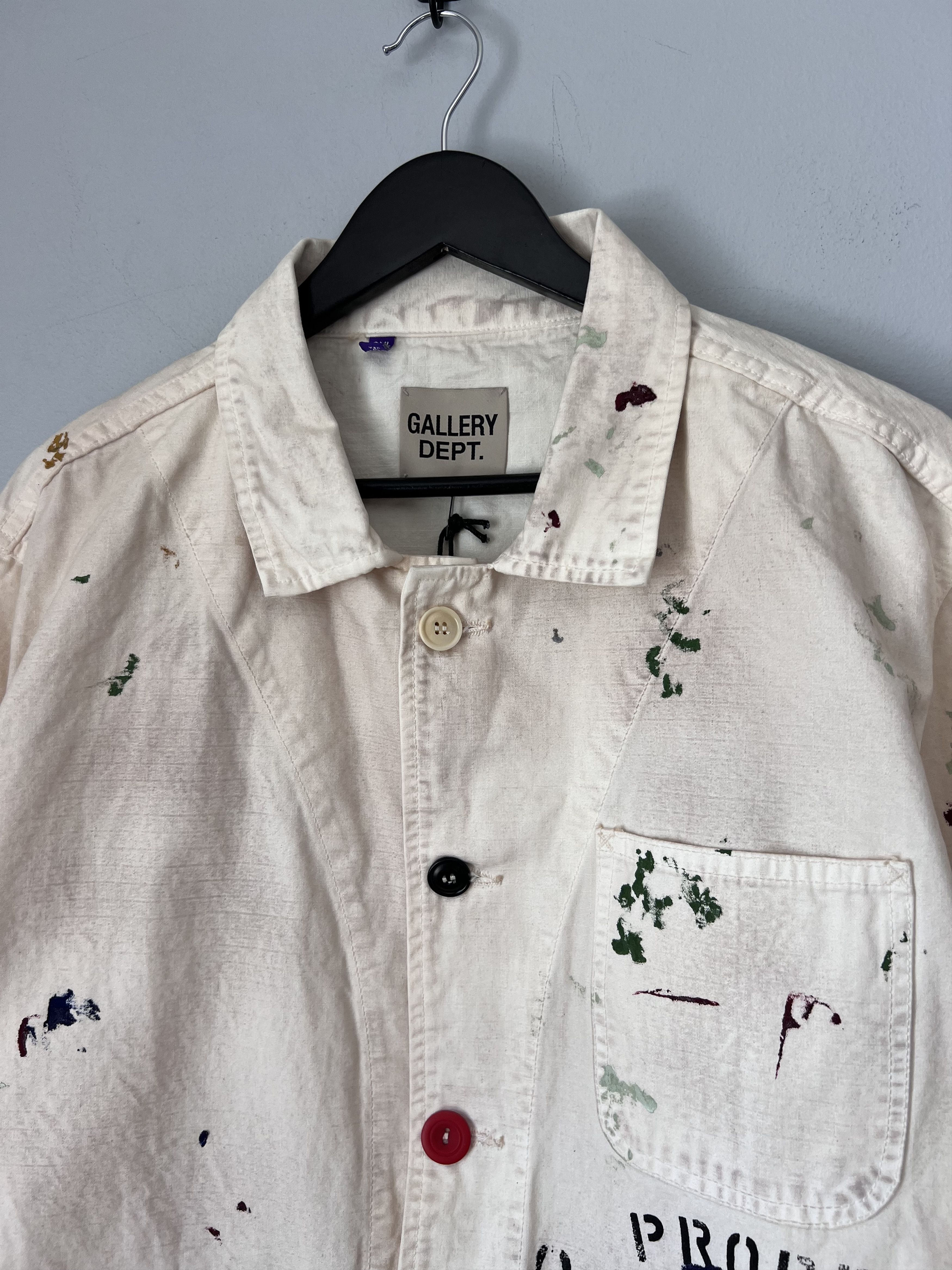 Gallery Dept. Gallery Dept. EP Paint Splatter Jacket in White Size US XXL / EU 58 / 5 - 2 Thumbnail