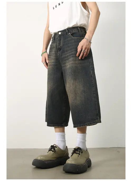 Other Retro all-match loose distressed denim shorts Size US 32 / EU 48 - 4 Thumbnail