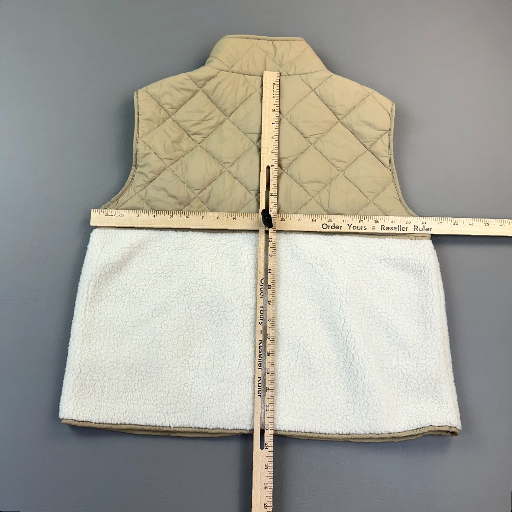 Joie Joie Vest Women’s Large Beige White Sherpa Quilted Full Zip Snap Outdoor Casual Vest Woman L Beige Quilted Zip Pockets Regular Fall Winter Spring Size L / US 10 / IT 46 - 7 Thumbnail