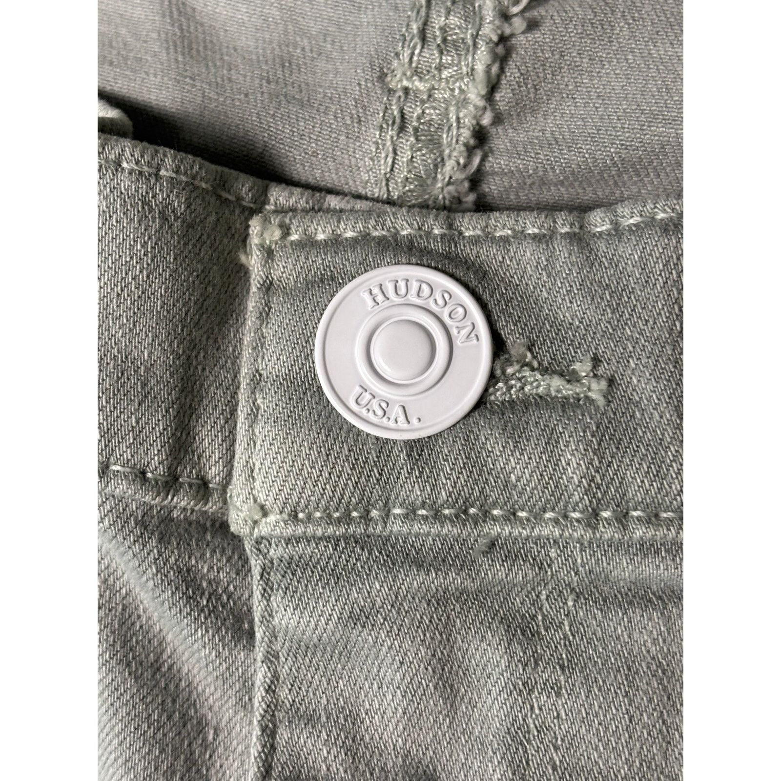 Hudson Hudson Gray Midrise Ankle Suzzi Super Skinny Denim Jeans Size US 30 / EU 46 - 8 Thumbnail