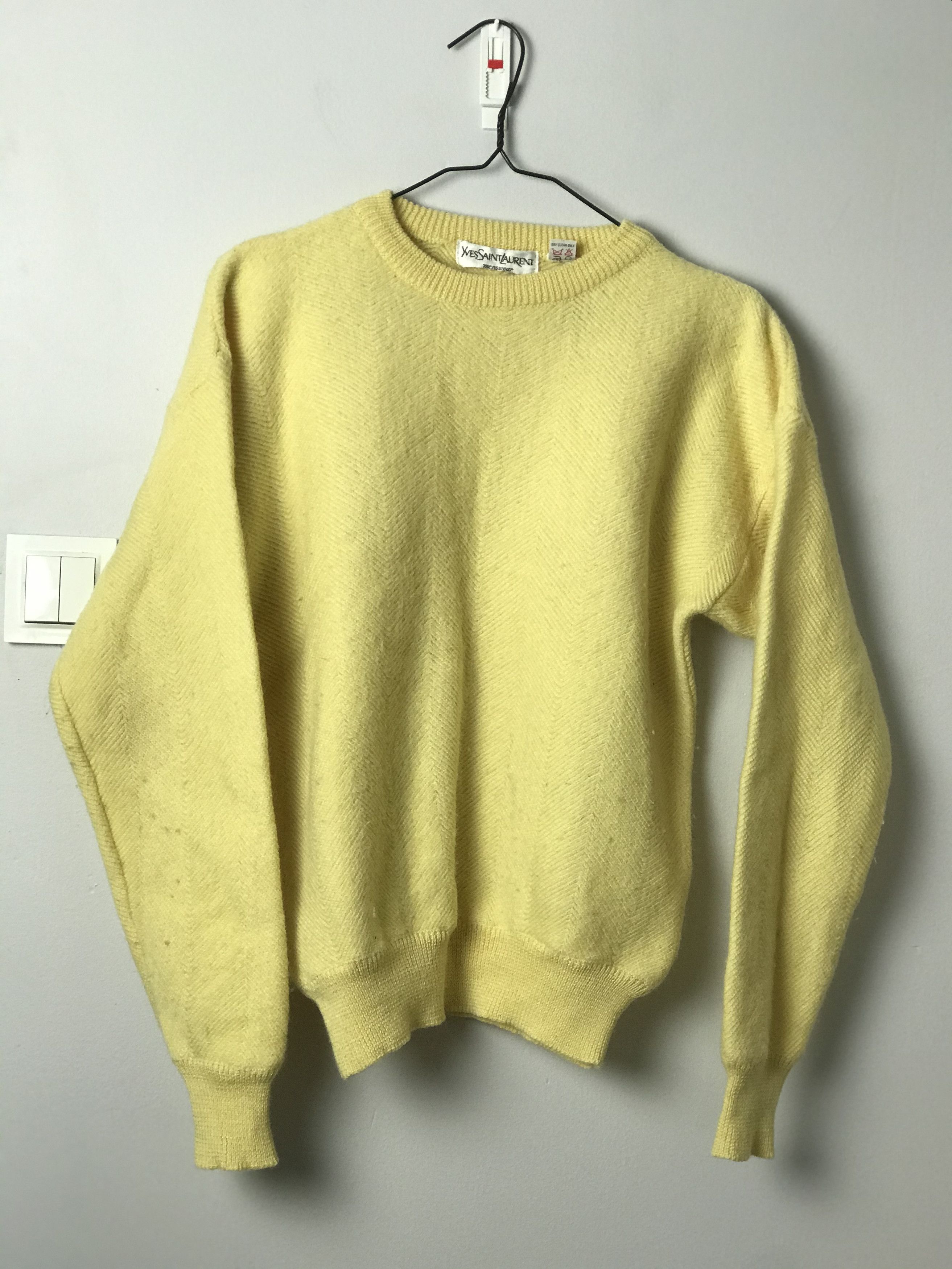 Yves Saint Laurent Vintage YSL Yellow Cardigan | Grailed