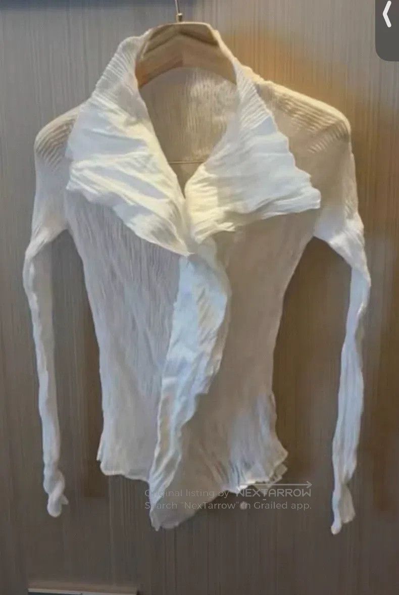 Issey Miyake Issey Miyake White Jacket Size S / US 4 / IT 40 - 1 Thumbnail