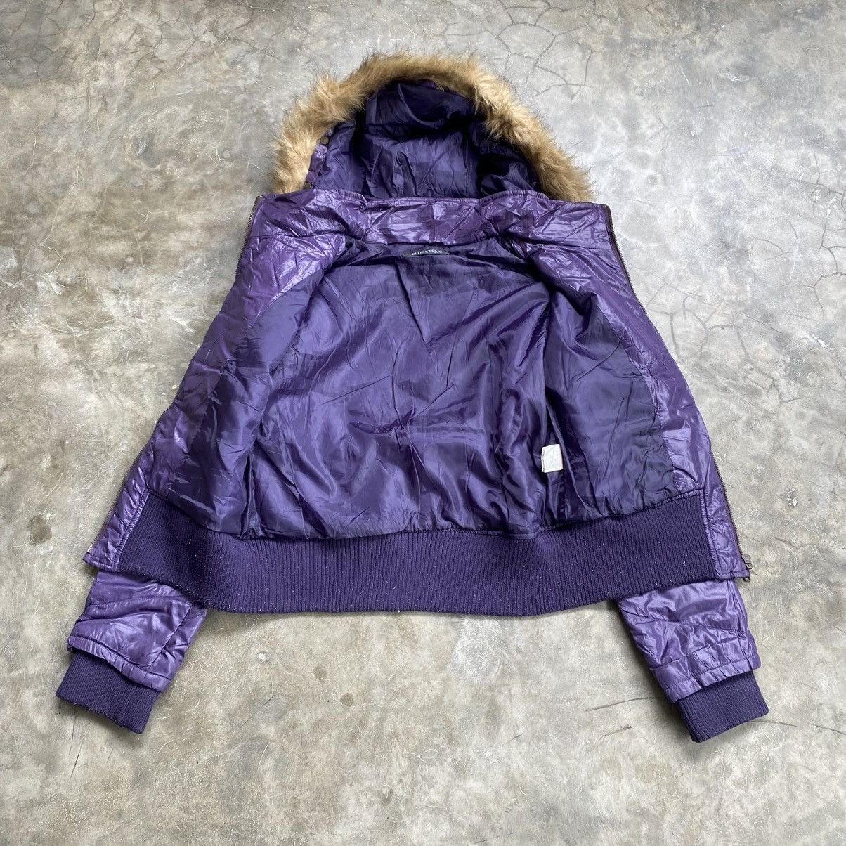 If Six Was Nine 2000s Blue Strive Purpel Vkei Style Fur Hoodie Jacket Size US M / EU 48-50 / 2 - 3 Thumbnail
