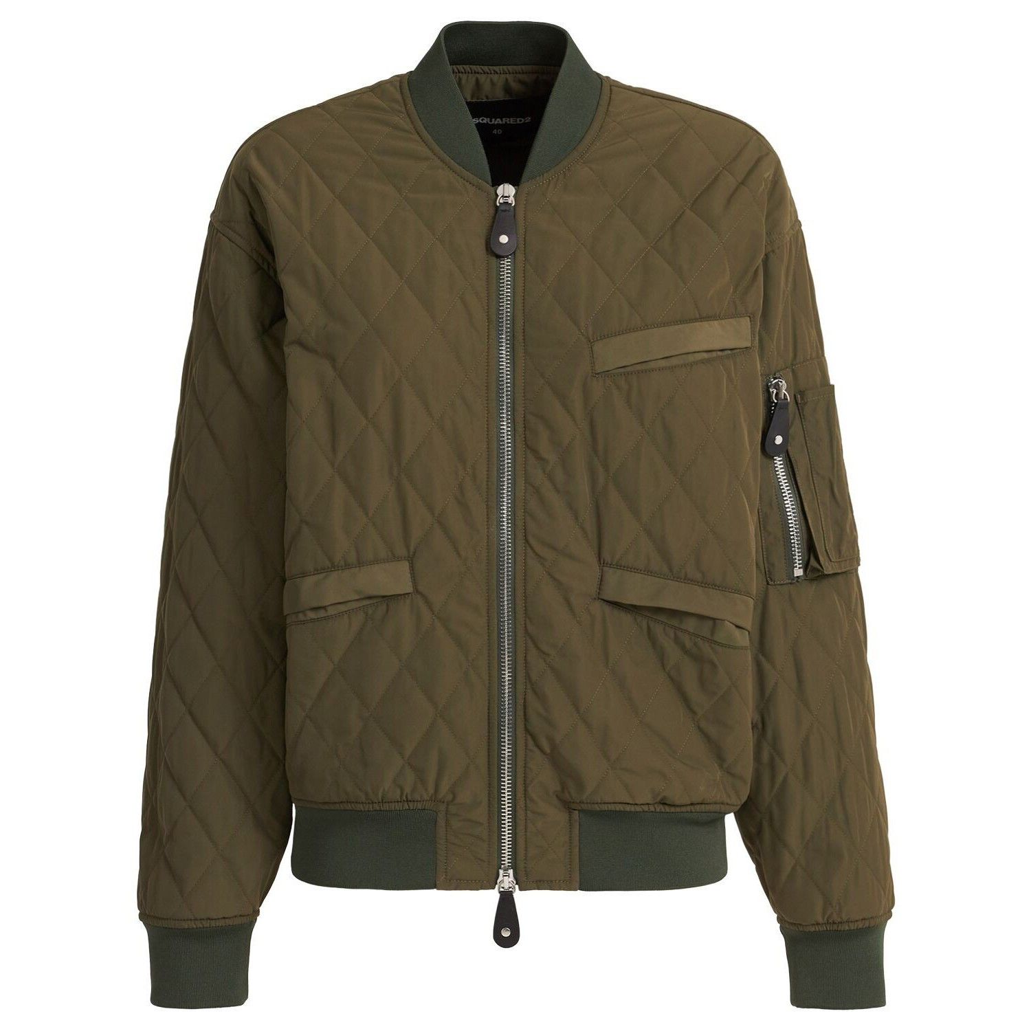 DSQUARED2 Green Rebel D2 tech bomber jacket New & Authentic