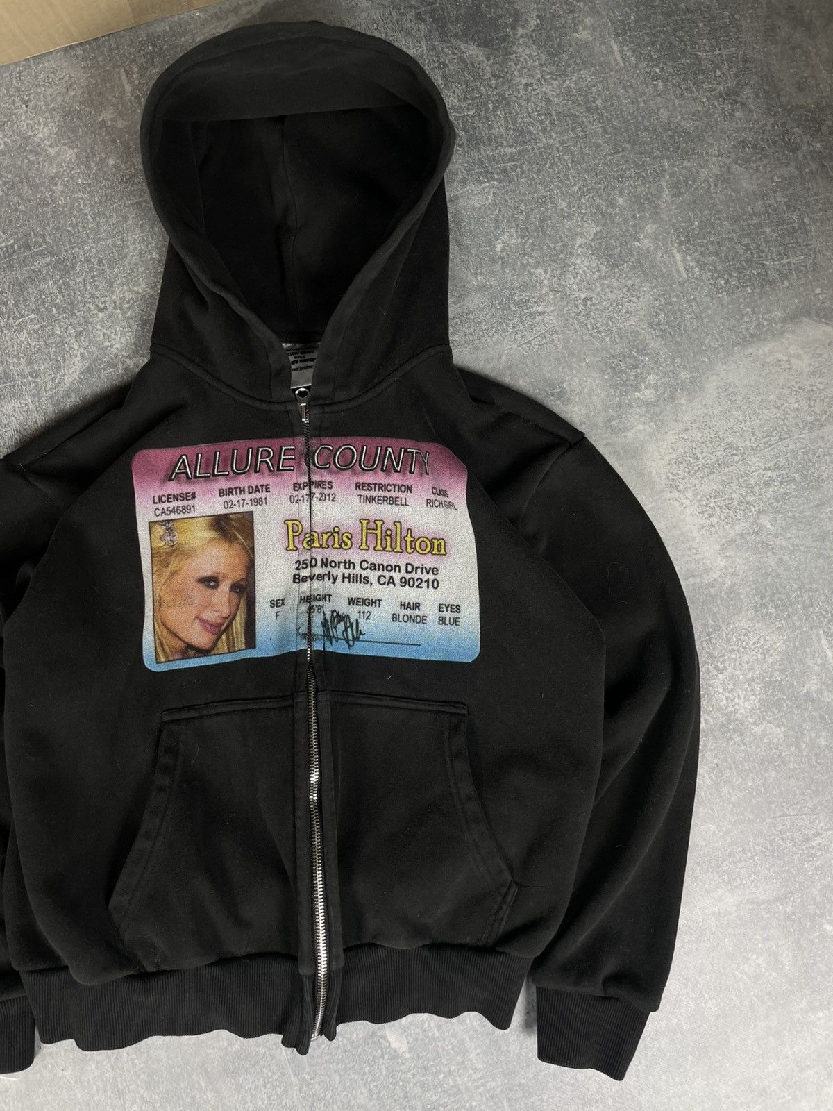HMDD Allure County Paris Hilton black zip hoodie Size S / US 4 / IT 40 - 2 Thumbnail