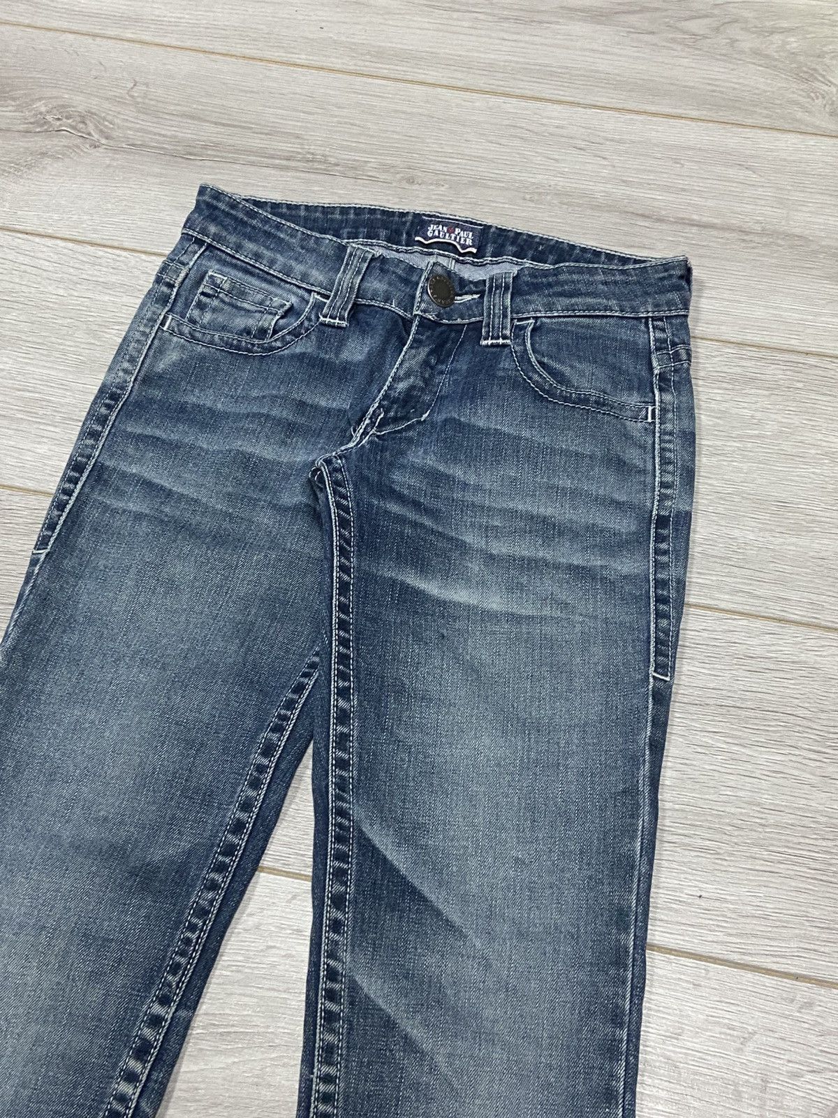 Jean Paul Gaultier Jean Paul Gaultier metallic logo Denim Jeans Pants Size 26" / US 2 / IT 38 - 7 Thumbnail