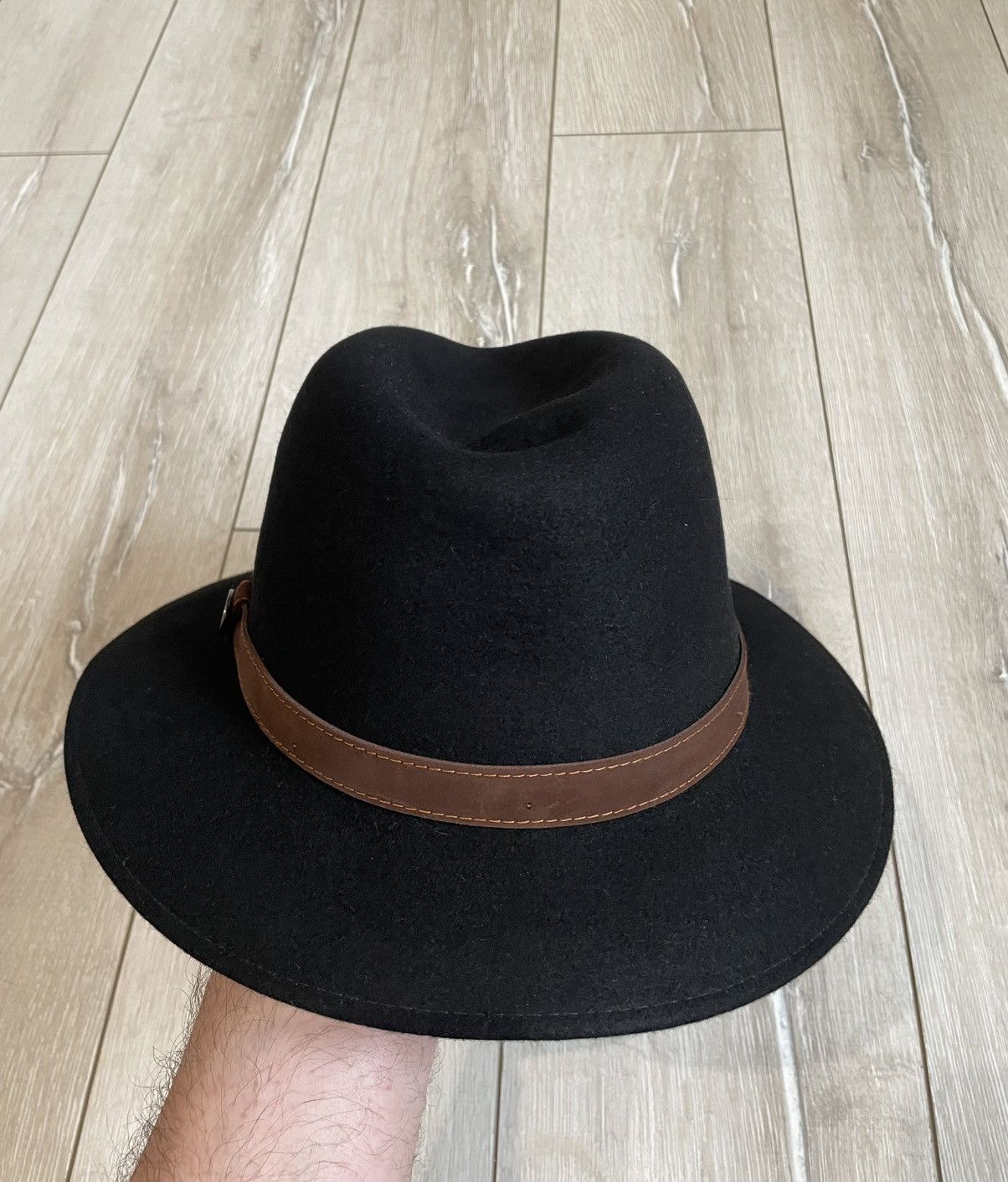 Borsalino Borsalino Alessandria 1857 Black Hat Size US8 UK 7 7/8 Size ONE SIZE - 3 Thumbnail