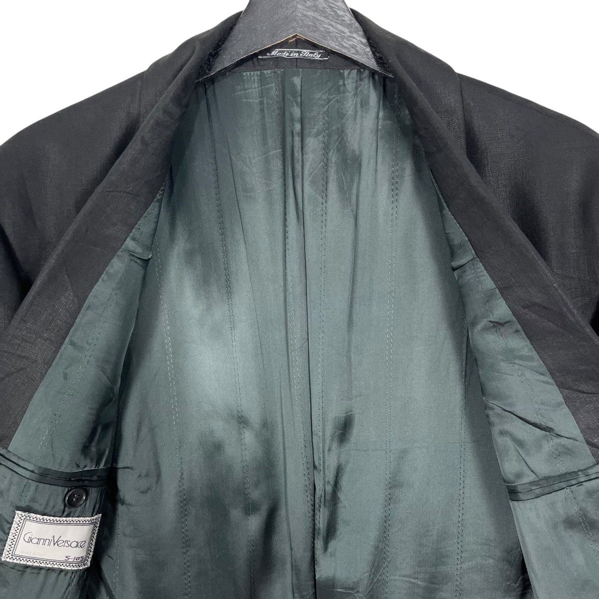 Versace × Vintage Vintage Gianni Versace Rayon Blazer Jacket Size US L / EU 52-54 / 3 - 6 Thumbnail