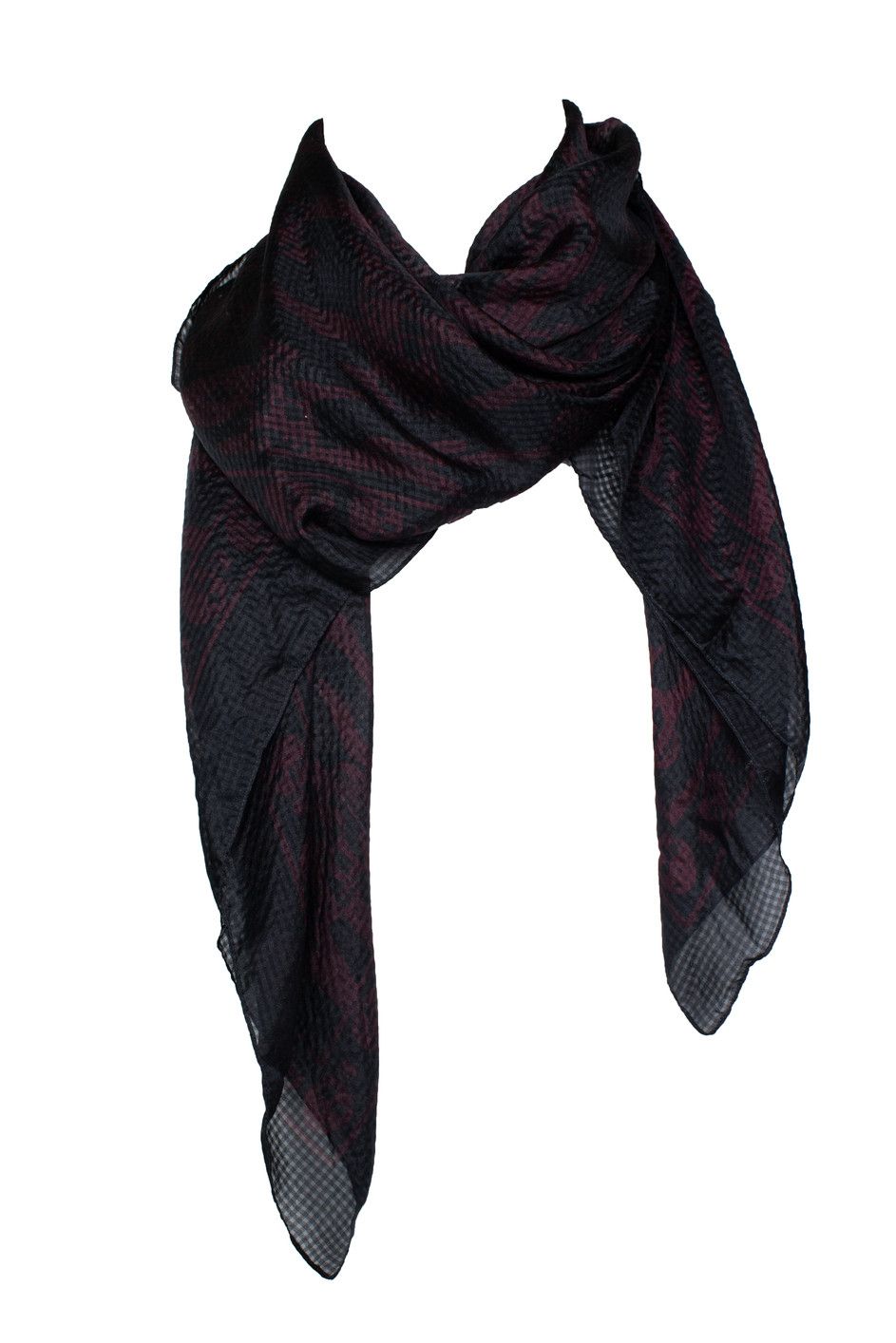 Alexander McQueen Alexander McQueen, sheer skull printed scarf Size ONE SIZE - 4 Thumbnail