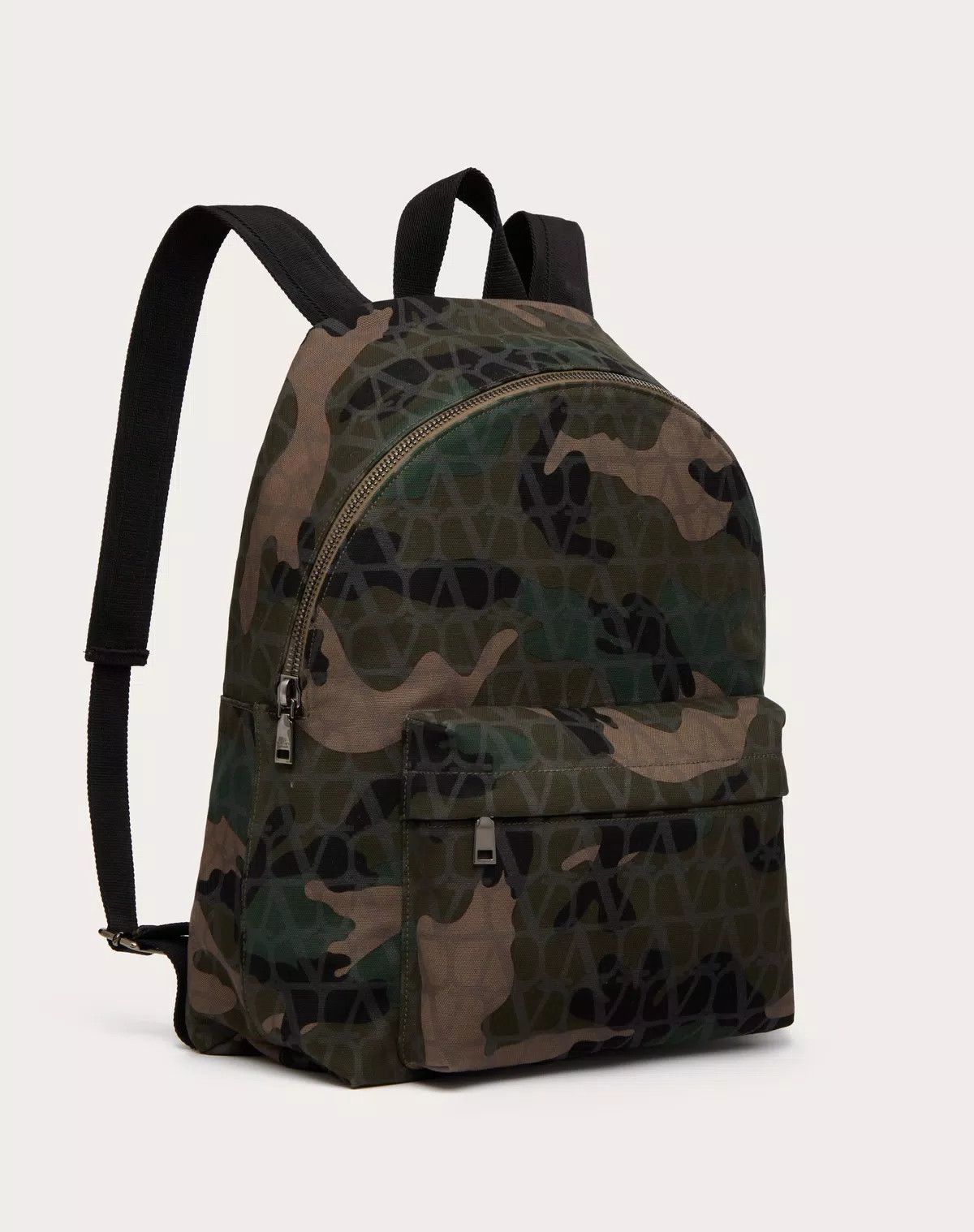 Valentino oc11z0725 Size: OS/ Camoutoile Canvas Backpack in Multicolor Size ONE SIZE - 2 Thumbnail