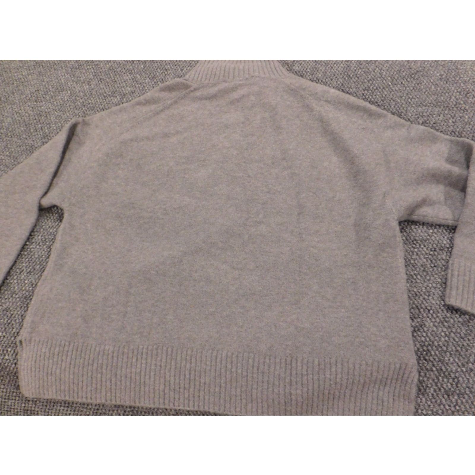 Zara Zara Sweater Shirt Mens Large Gray Pullover Mock Button Classic Wool Acrylic Knit Cable-Neck Casual Everyday Regular Size L Boys Girls Mens Size US L / EU 52-54 / 3 - 7 Thumbnail